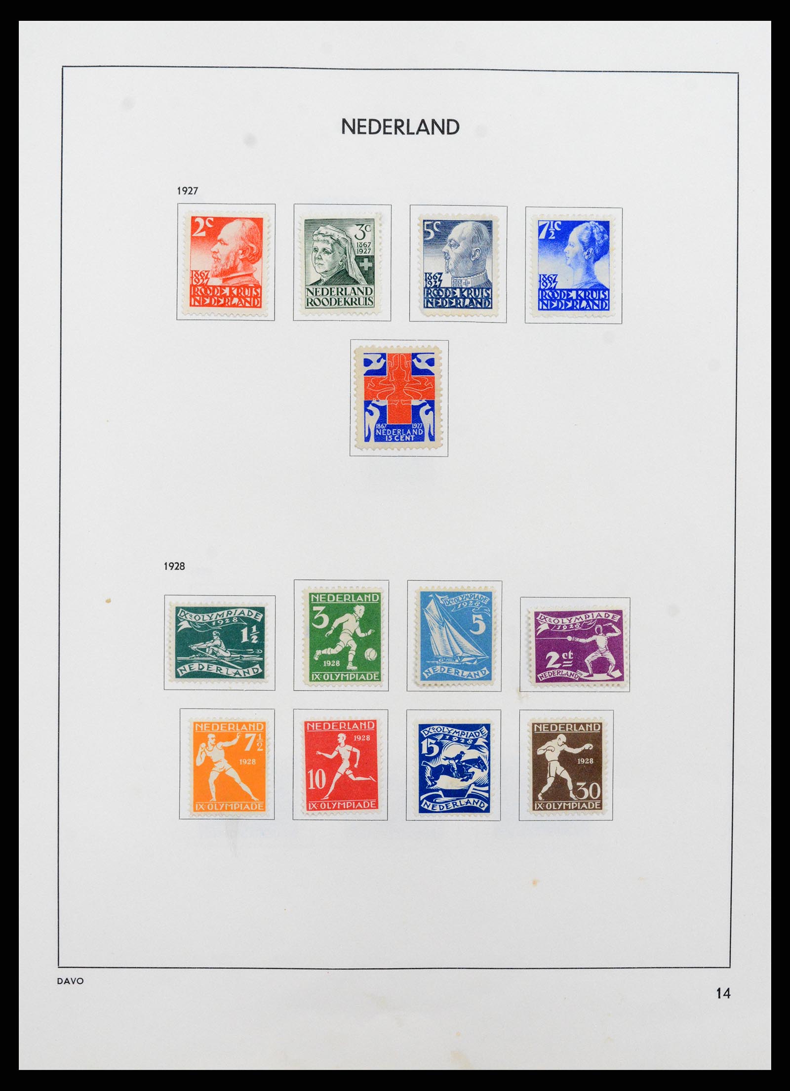 37713 014 - Postzegelverzameling 37713 Nederland 1864-1980.