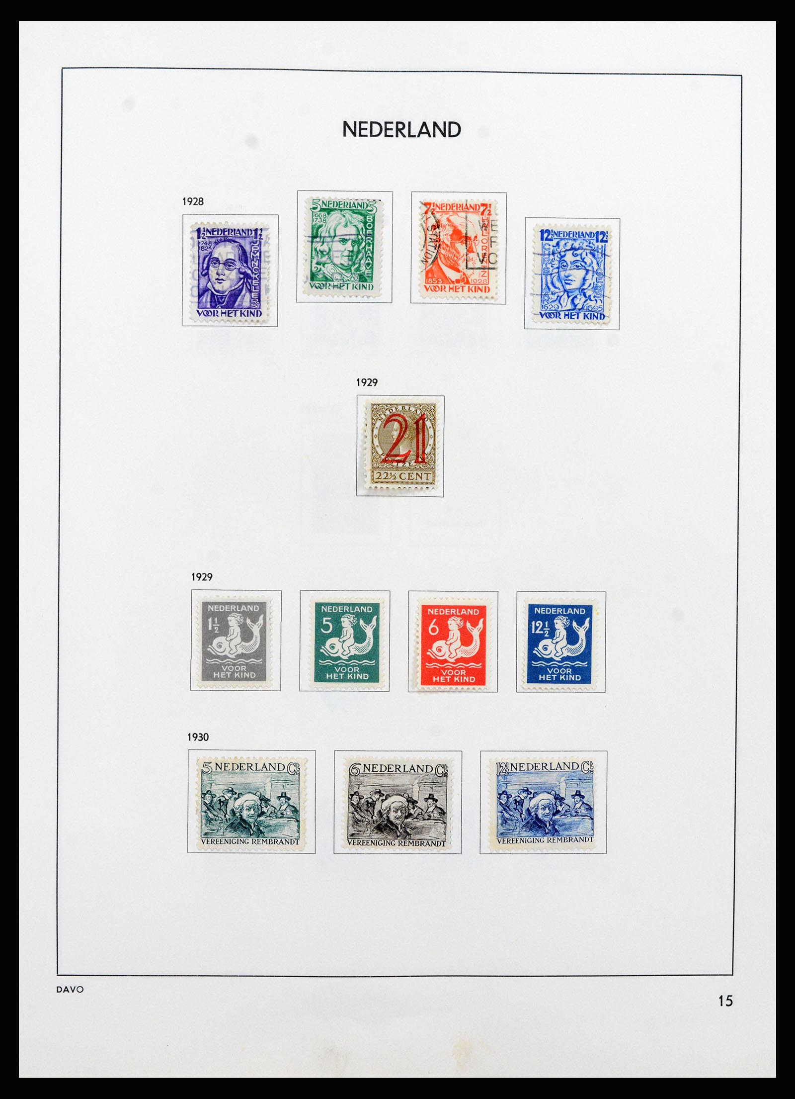 37713 015 - Postzegelverzameling 37713 Nederland 1864-1980.