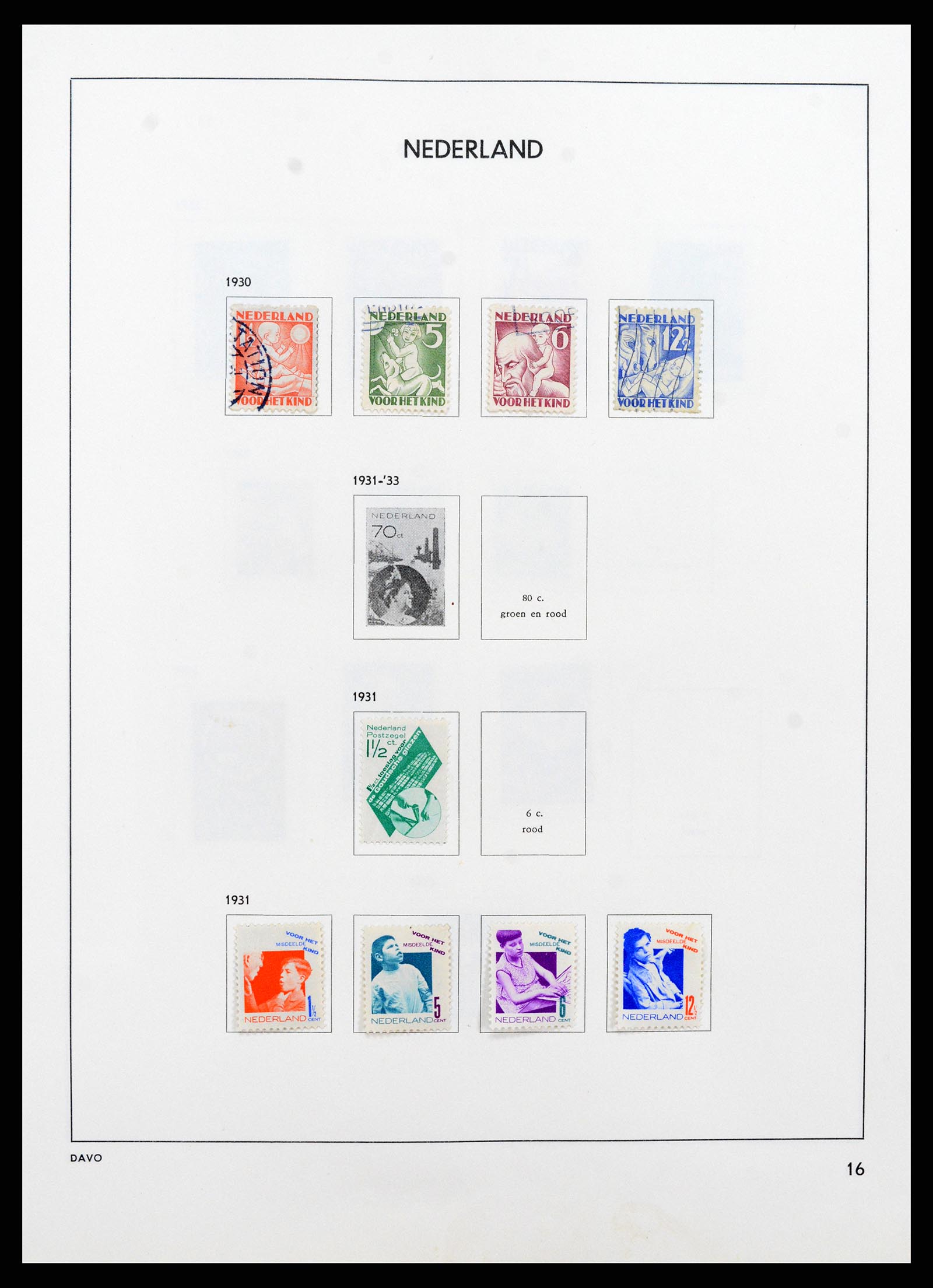 37713 016 - Postzegelverzameling 37713 Nederland 1864-1980.