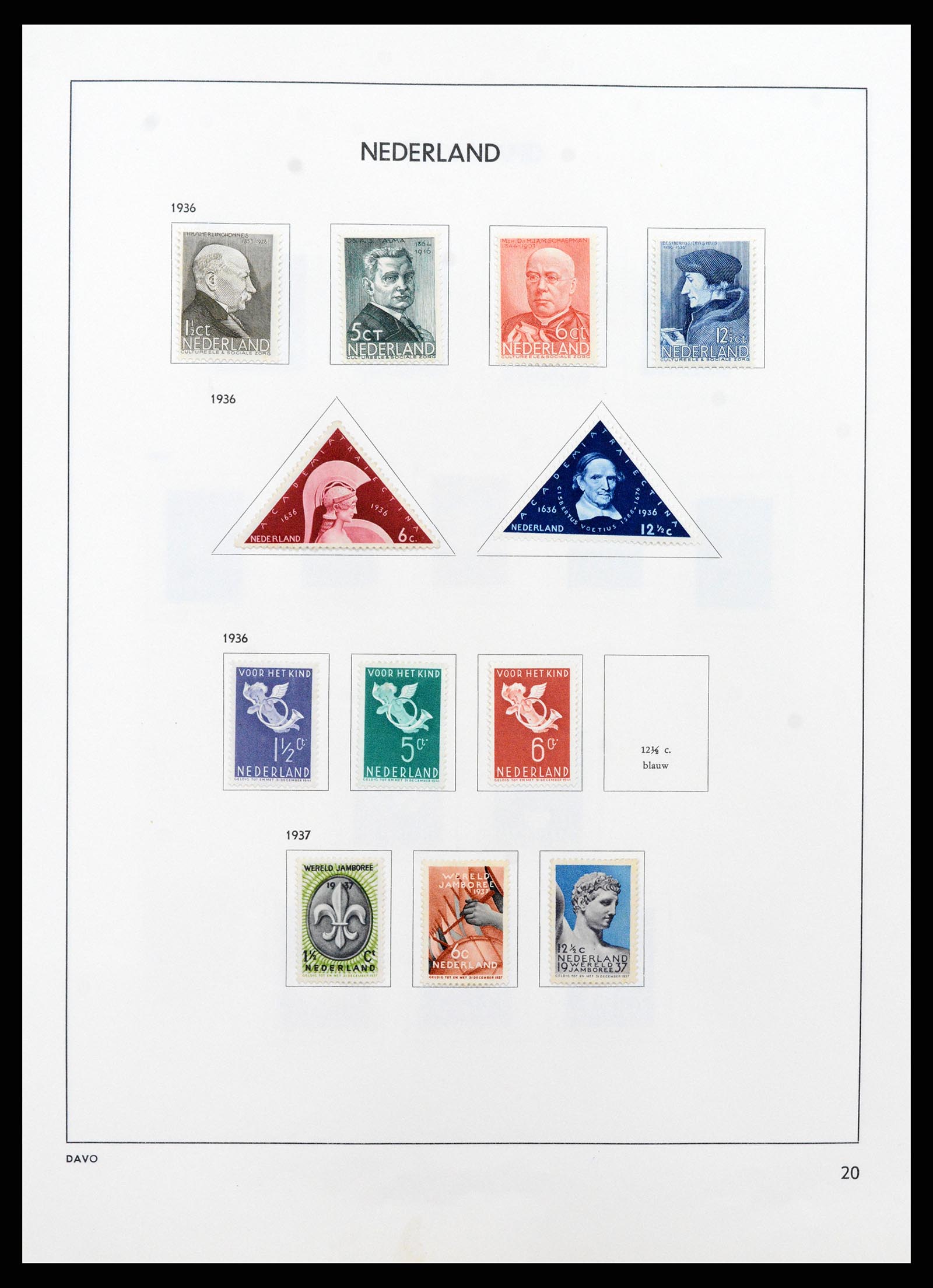 37713 020 - Postzegelverzameling 37713 Nederland 1864-1980.