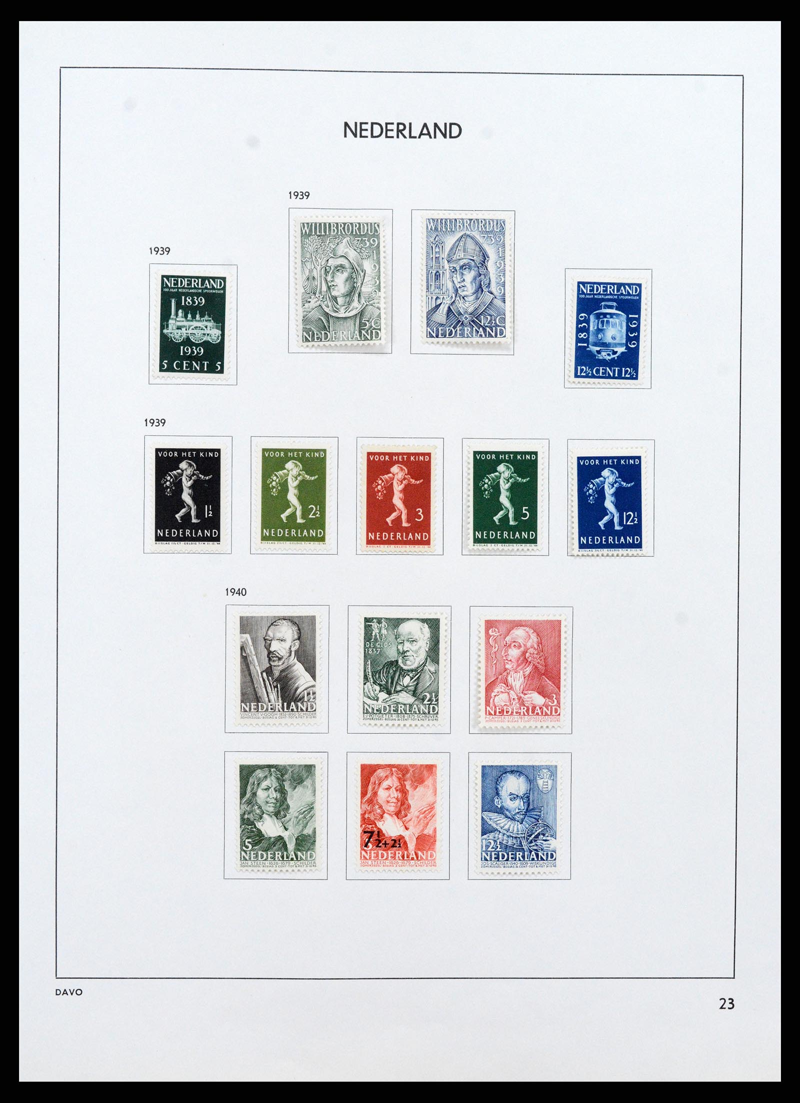 37713 023 - Postzegelverzameling 37713 Nederland 1864-1980.