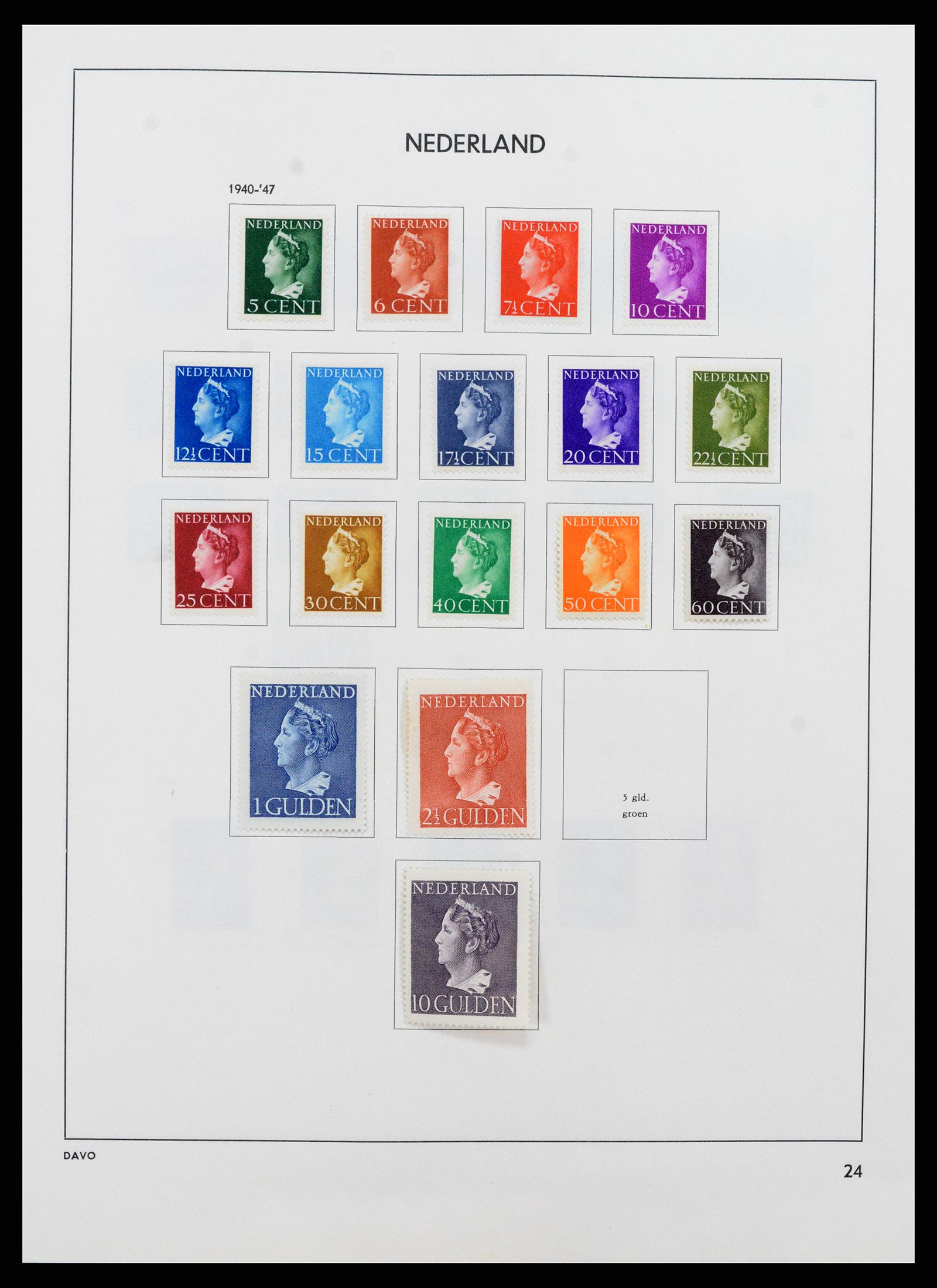 37713 024 - Postzegelverzameling 37713 Nederland 1864-1980.