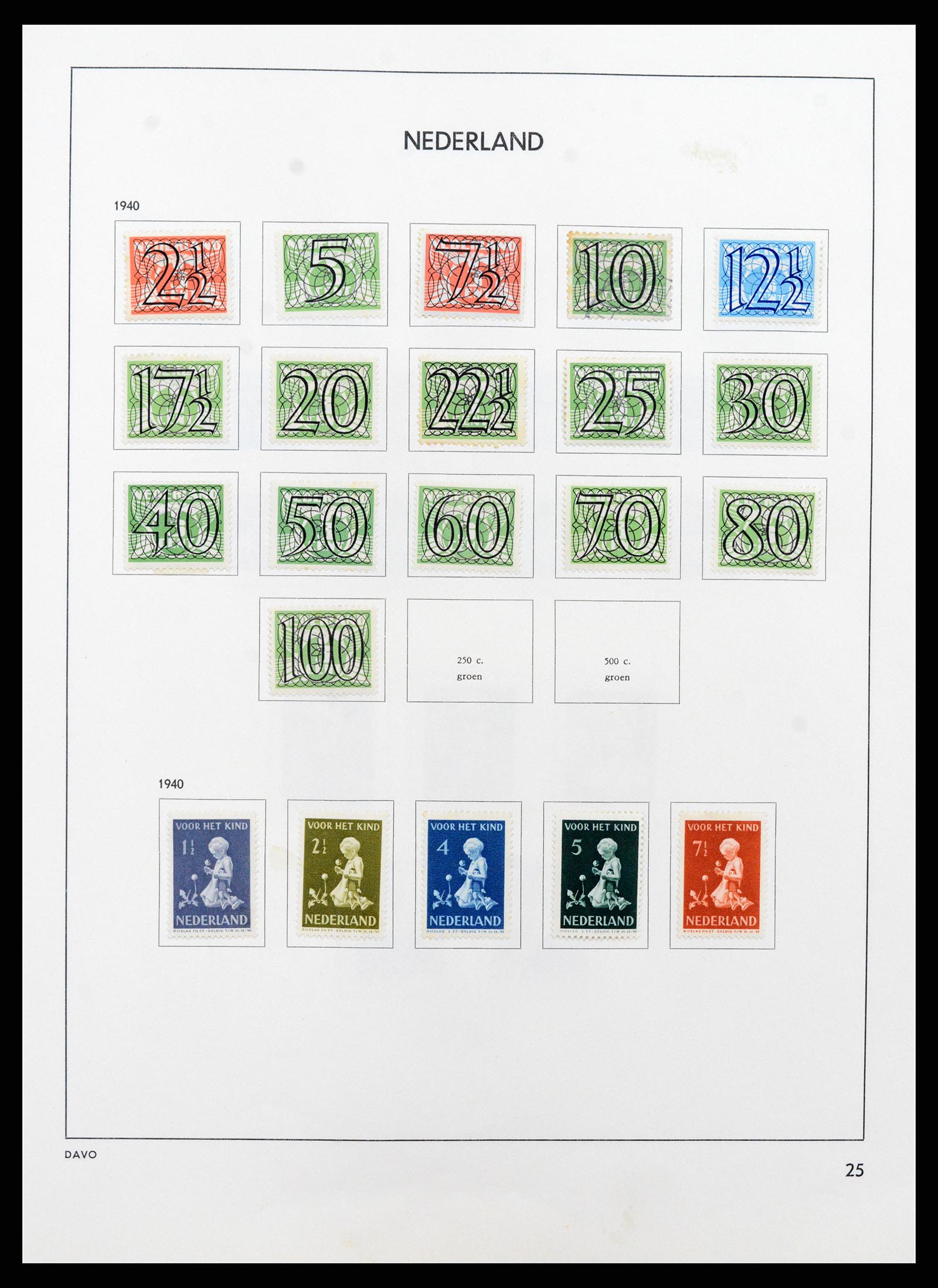37713 025 - Postzegelverzameling 37713 Nederland 1864-1980.