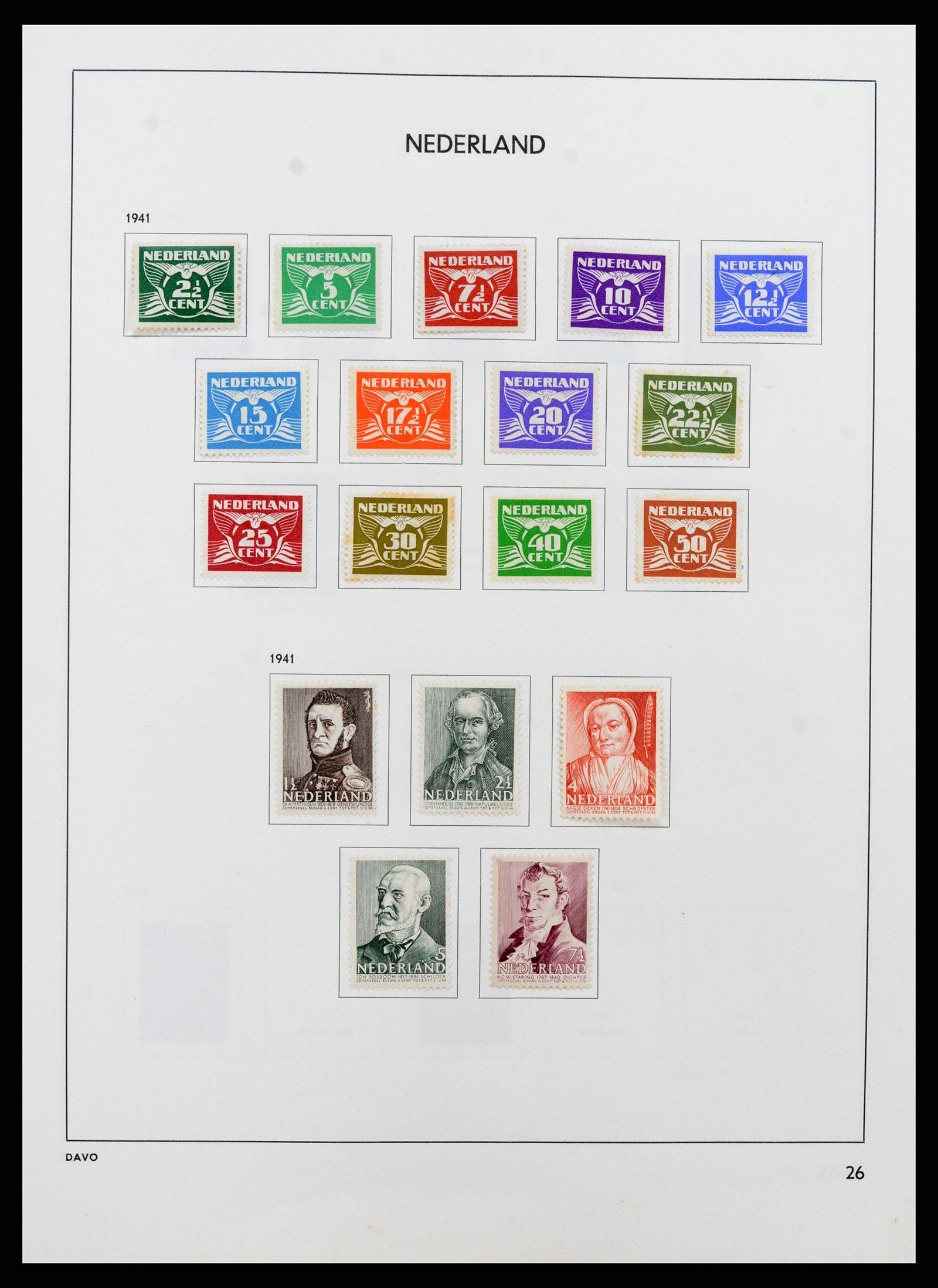 37713 026 - Postzegelverzameling 37713 Nederland 1864-1980.