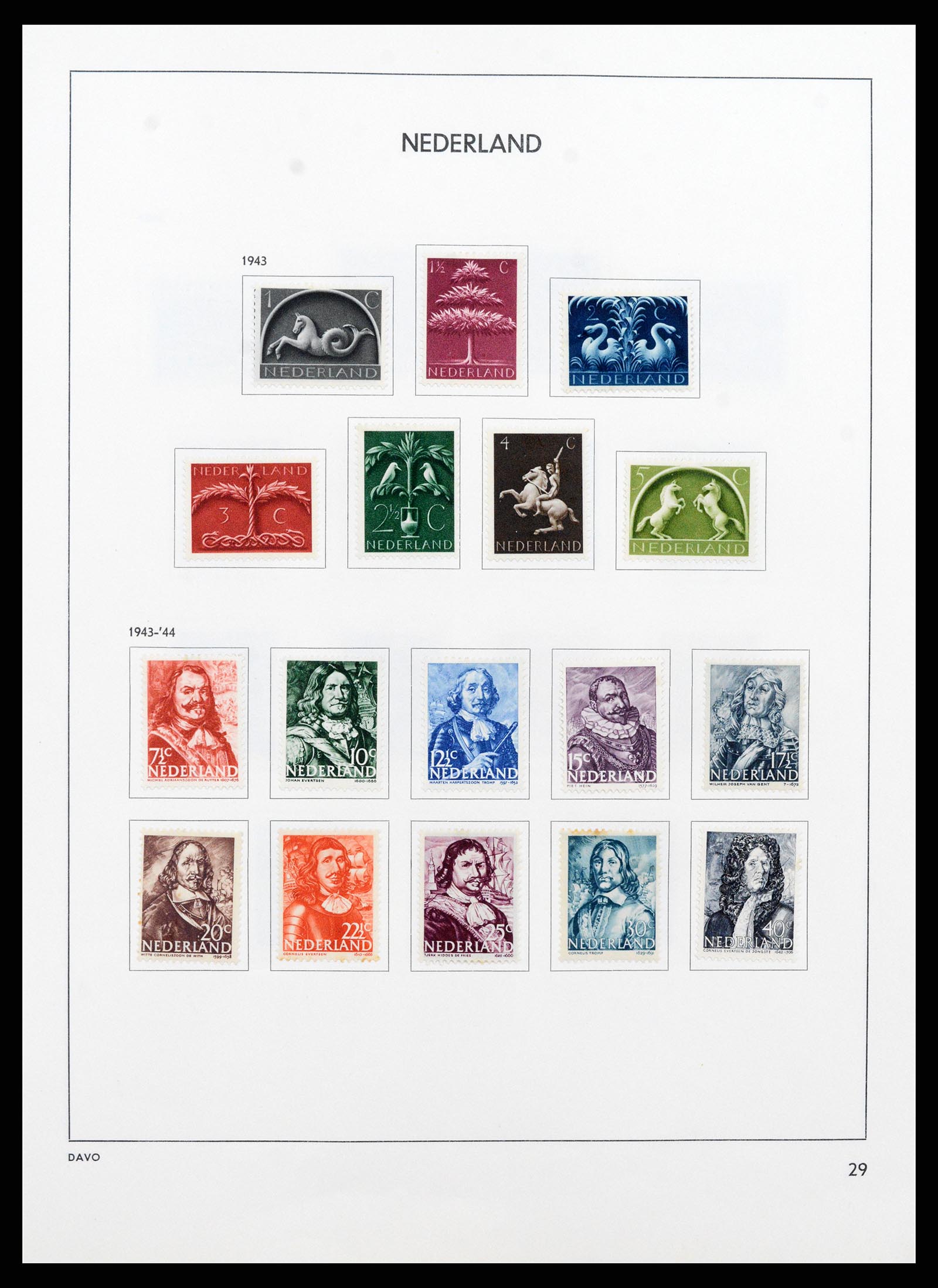 37713 028 - Postzegelverzameling 37713 Nederland 1864-1980.