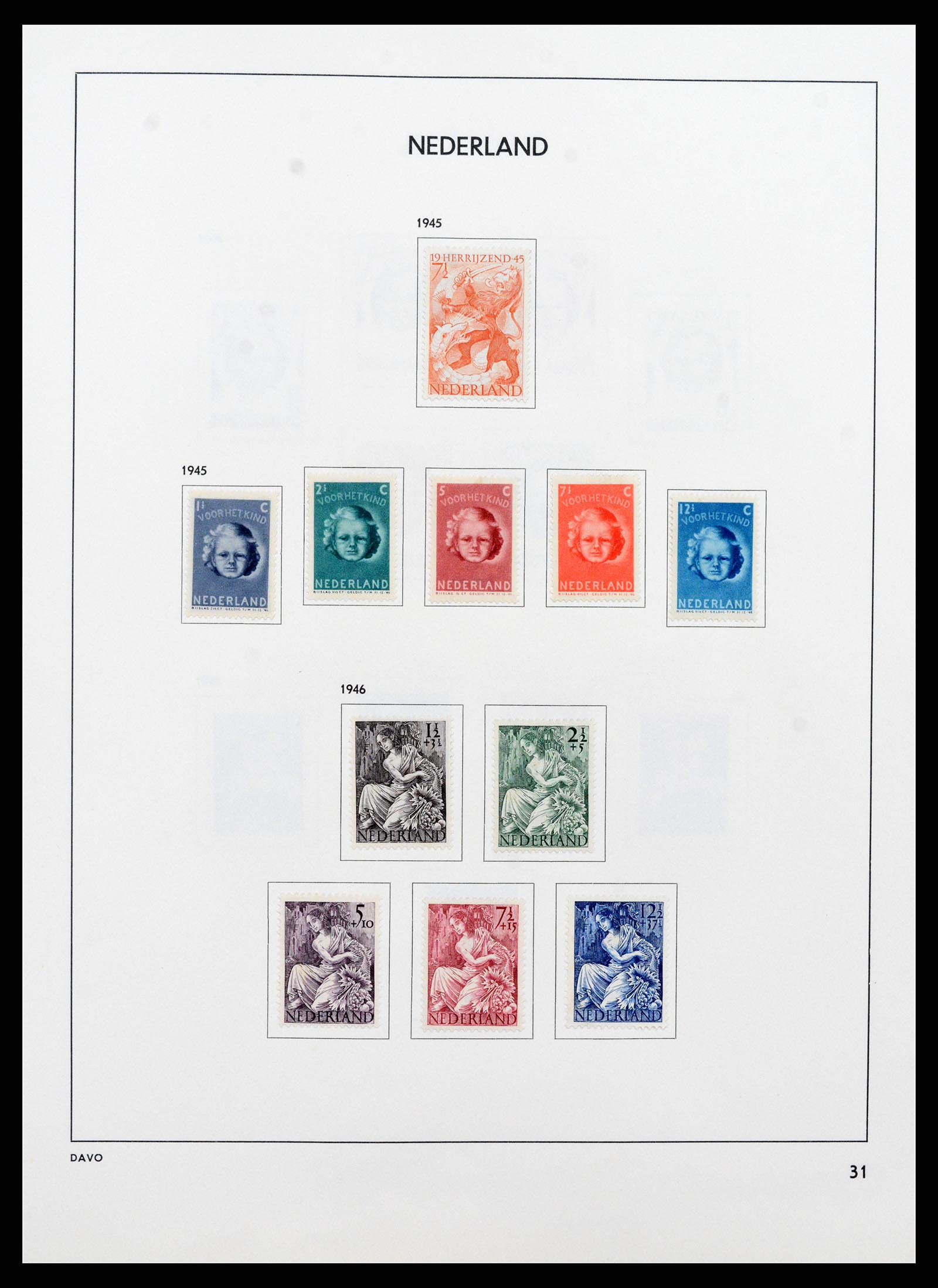 37713 030 - Postzegelverzameling 37713 Nederland 1864-1980.