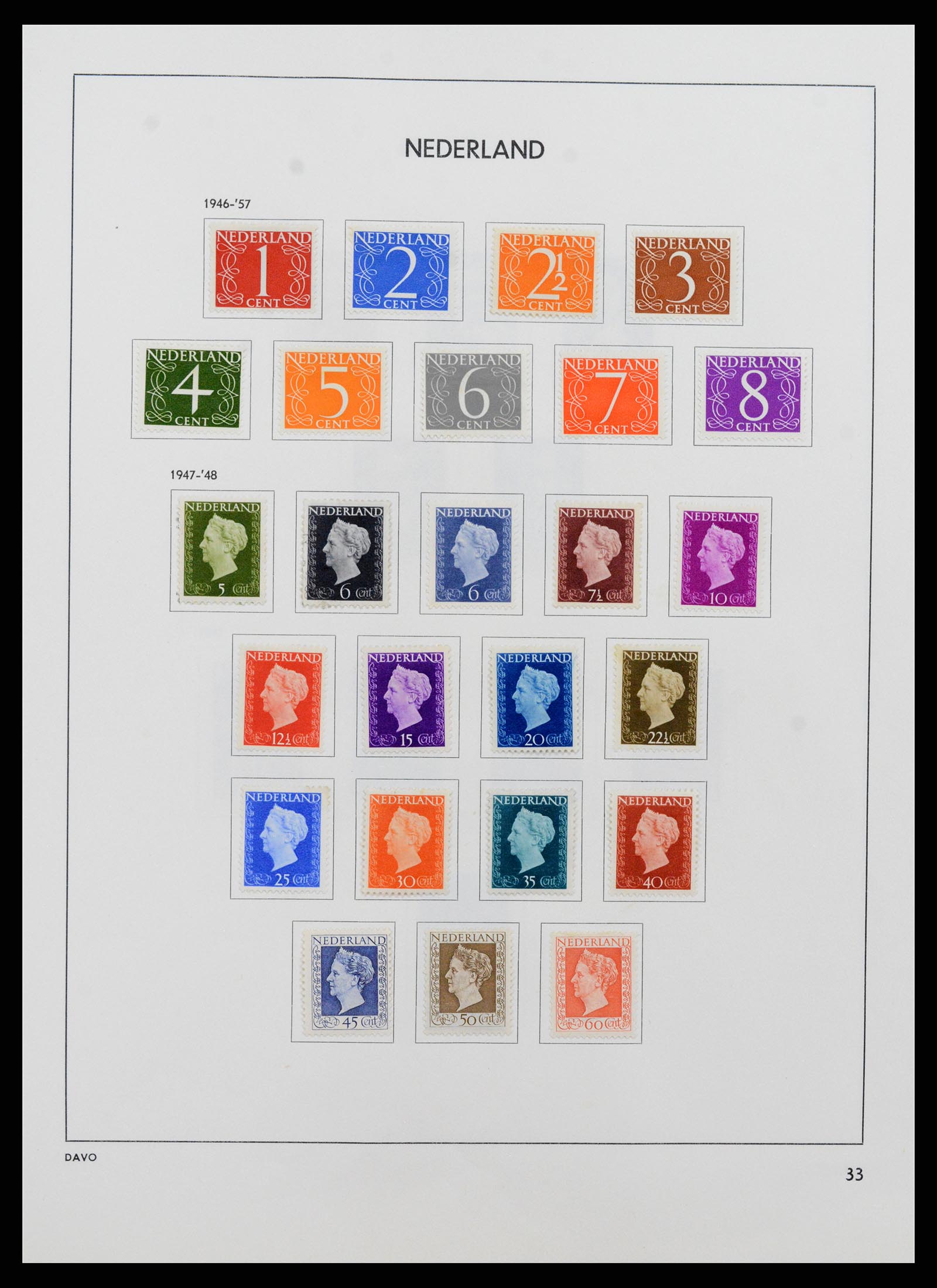 37713 032 - Postzegelverzameling 37713 Nederland 1864-1980.