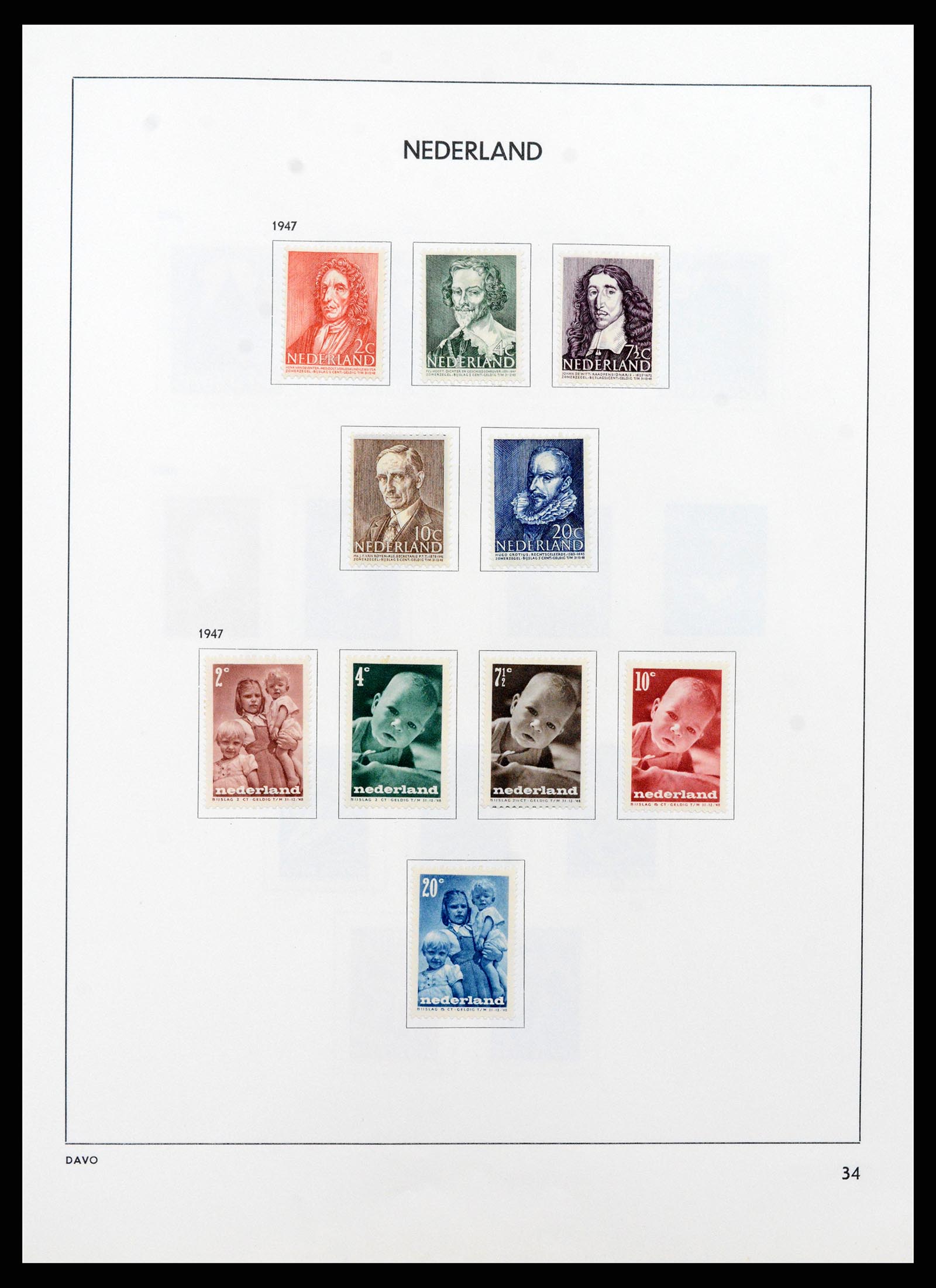 37713 033 - Postzegelverzameling 37713 Nederland 1864-1980.