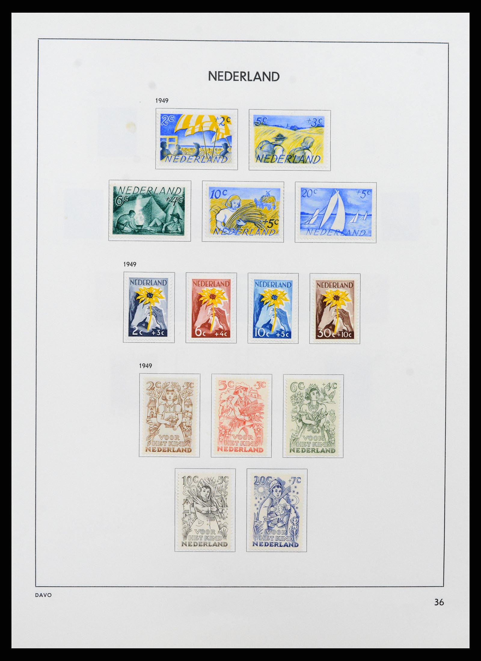 37713 035 - Postzegelverzameling 37713 Nederland 1864-1980.