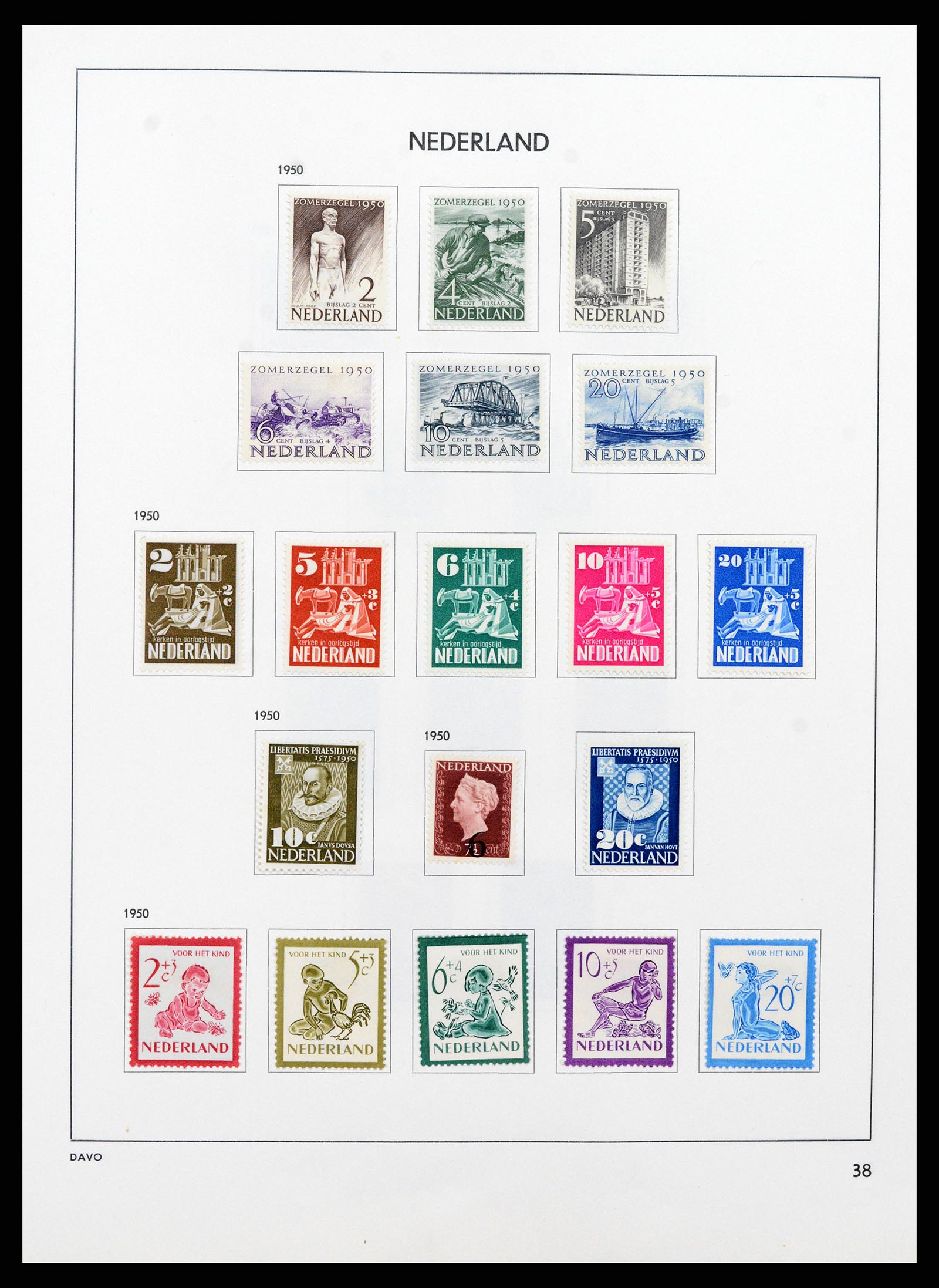 37713 037 - Postzegelverzameling 37713 Nederland 1864-1980.