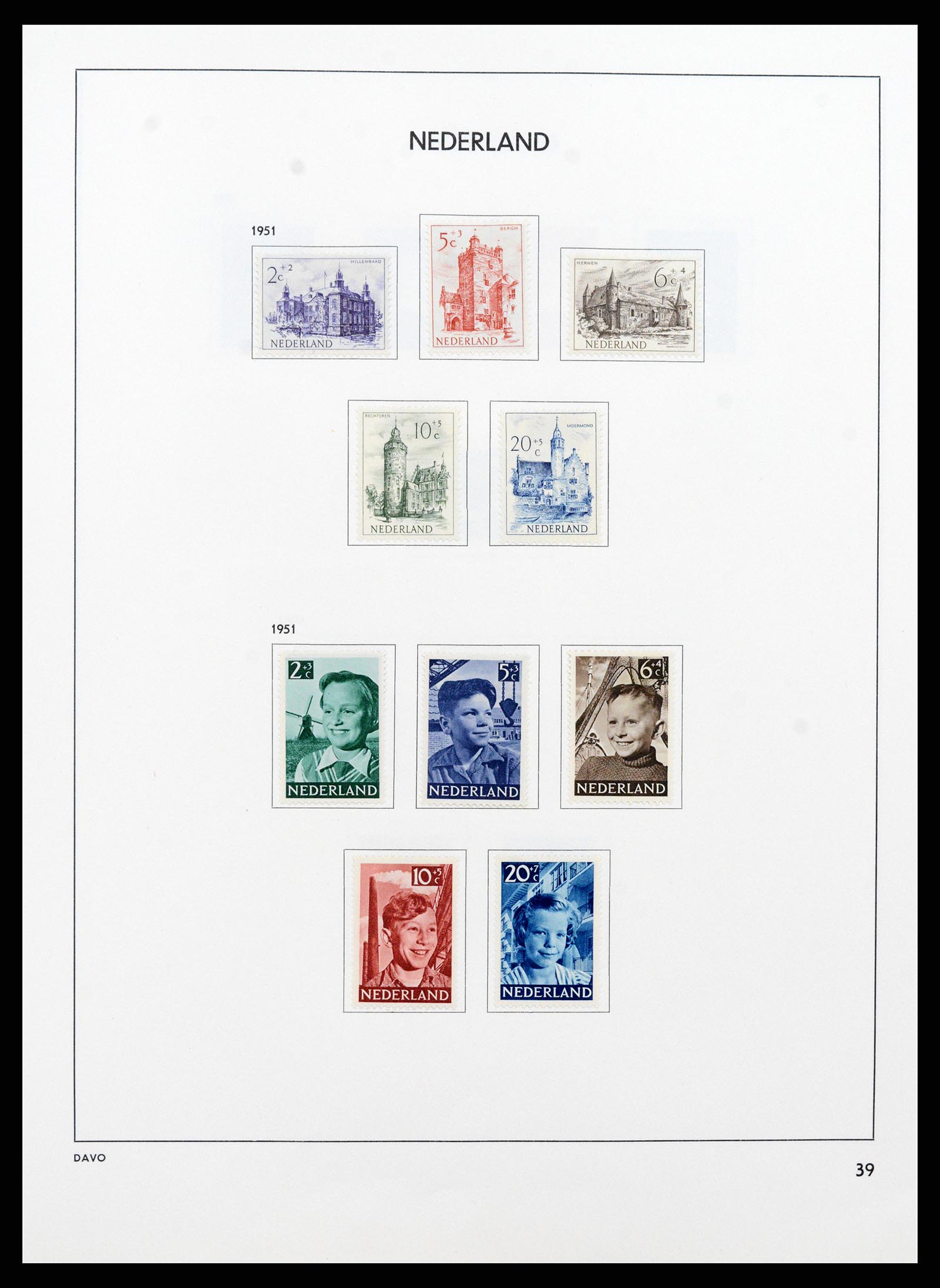37713 038 - Postzegelverzameling 37713 Nederland 1864-1980.