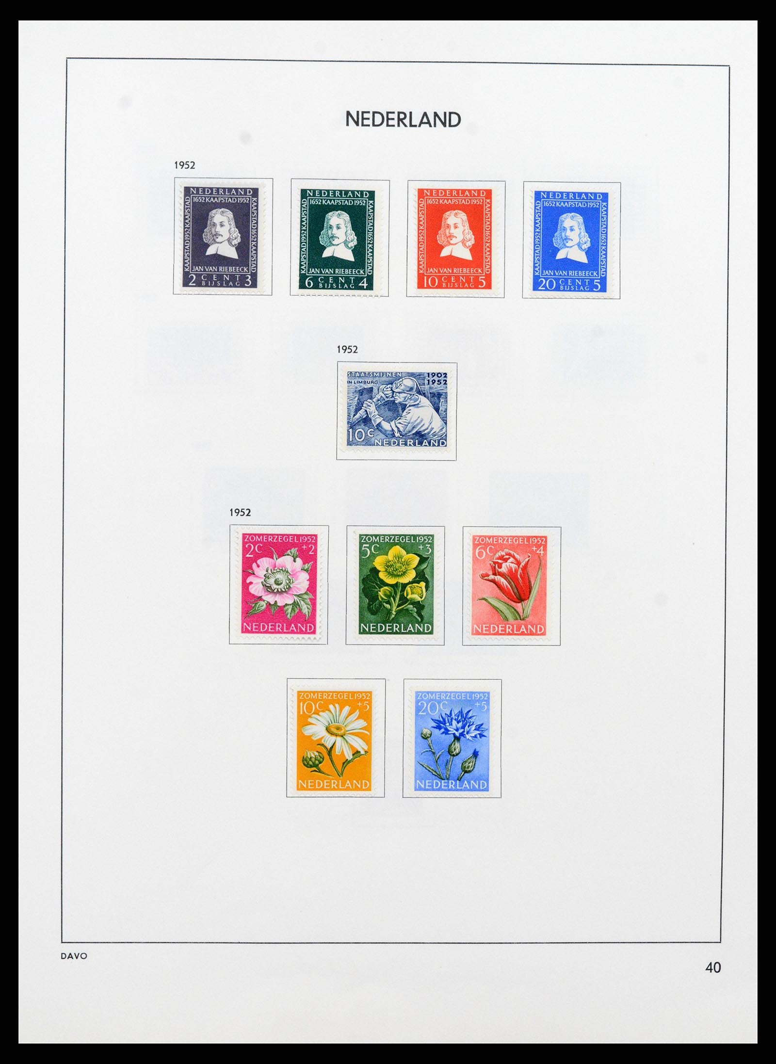 37713 039 - Postzegelverzameling 37713 Nederland 1864-1980.