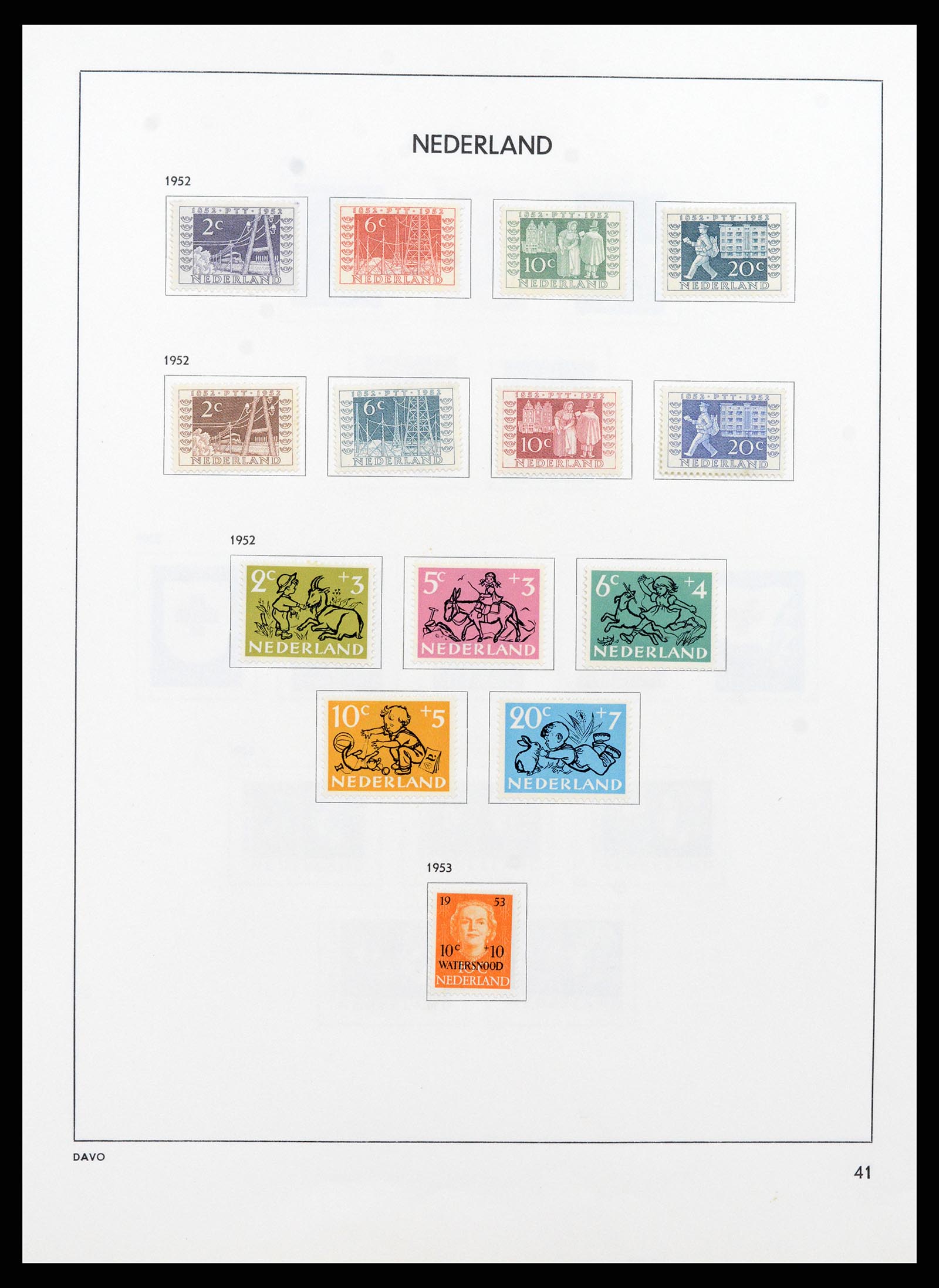 37713 040 - Postzegelverzameling 37713 Nederland 1864-1980.