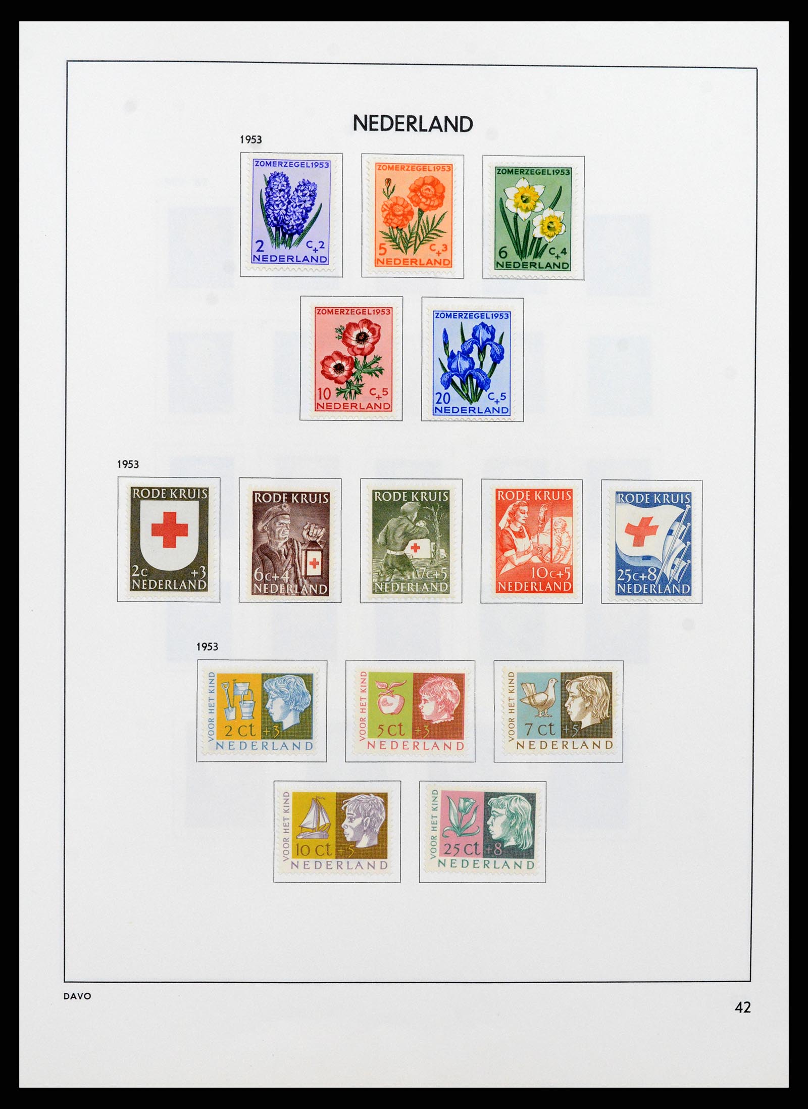 37713 041 - Postzegelverzameling 37713 Nederland 1864-1980.
