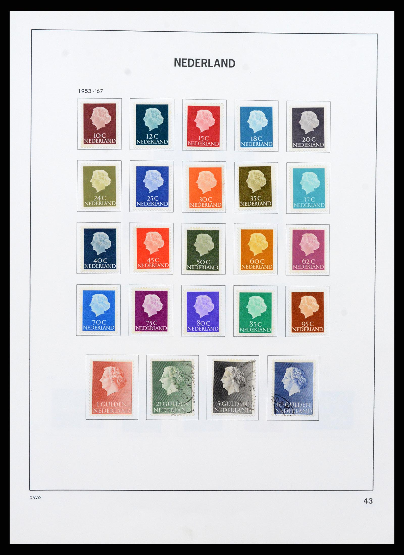 37713 042 - Postzegelverzameling 37713 Nederland 1864-1980.
