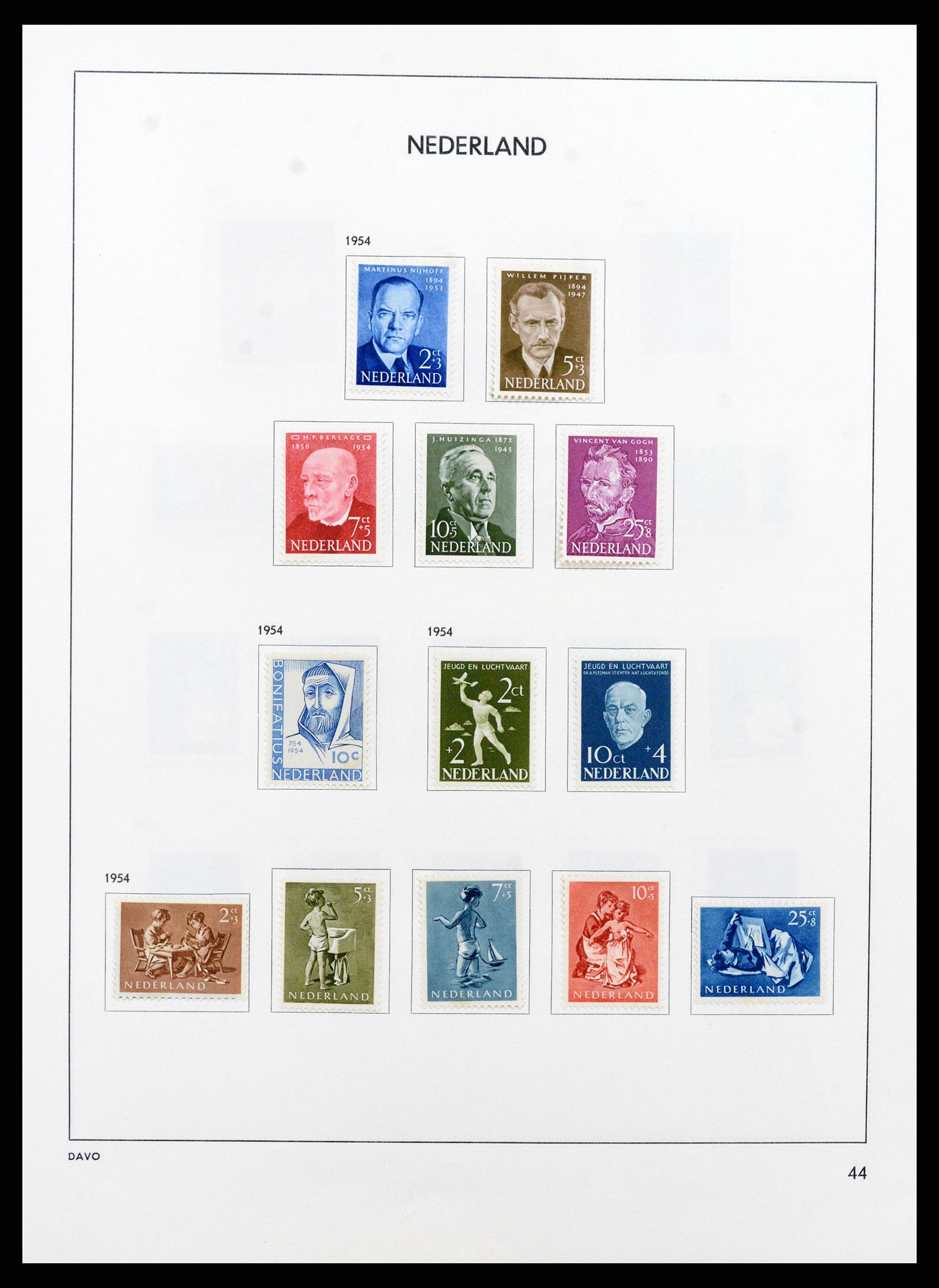 37713 043 - Postzegelverzameling 37713 Nederland 1864-1980.