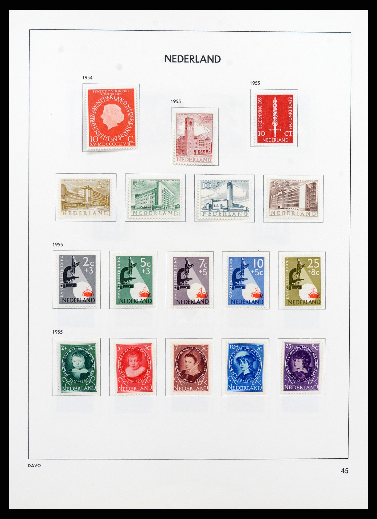 37713 044 - Postzegelverzameling 37713 Nederland 1864-1980.
