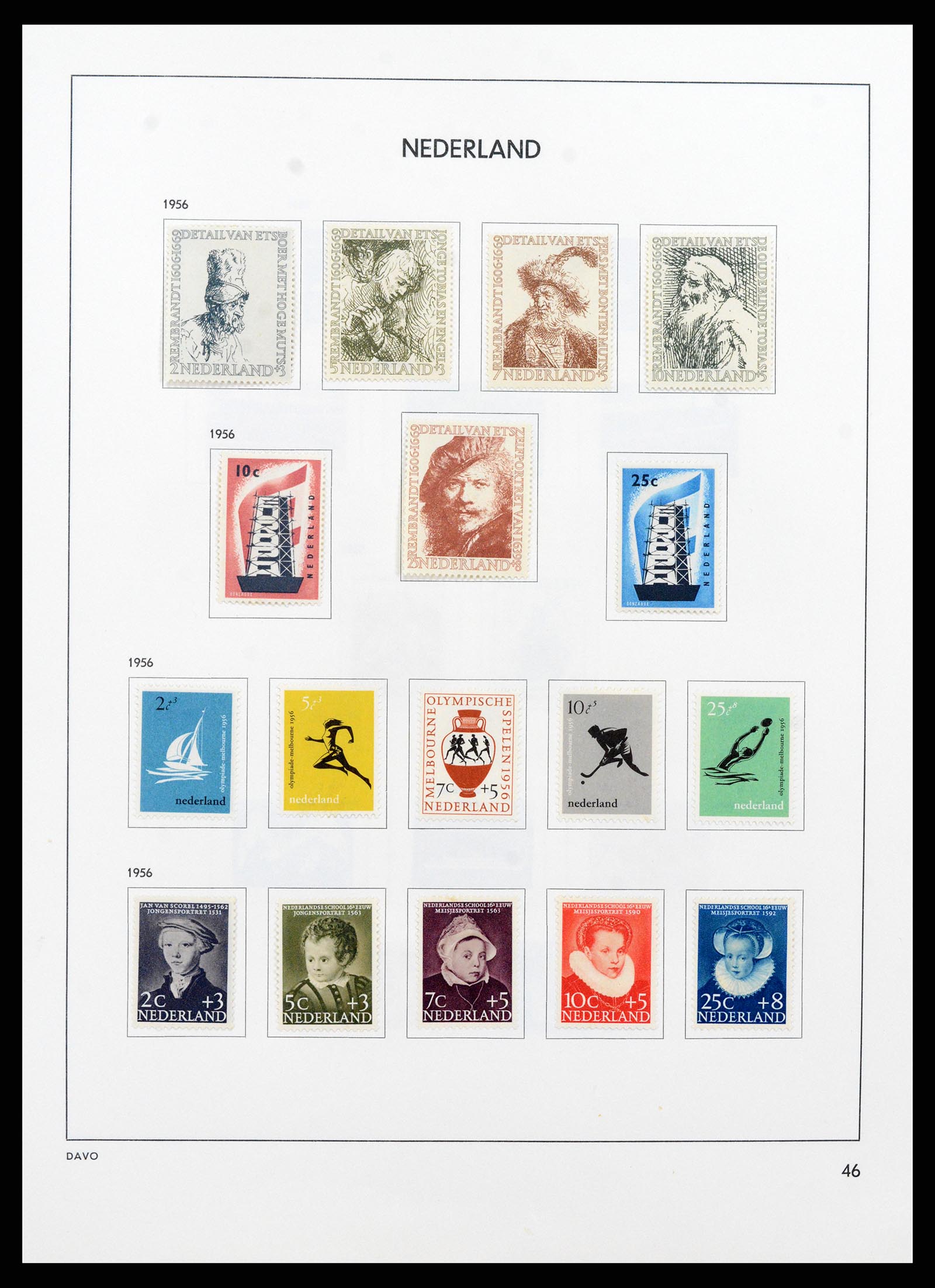37713 045 - Postzegelverzameling 37713 Nederland 1864-1980.