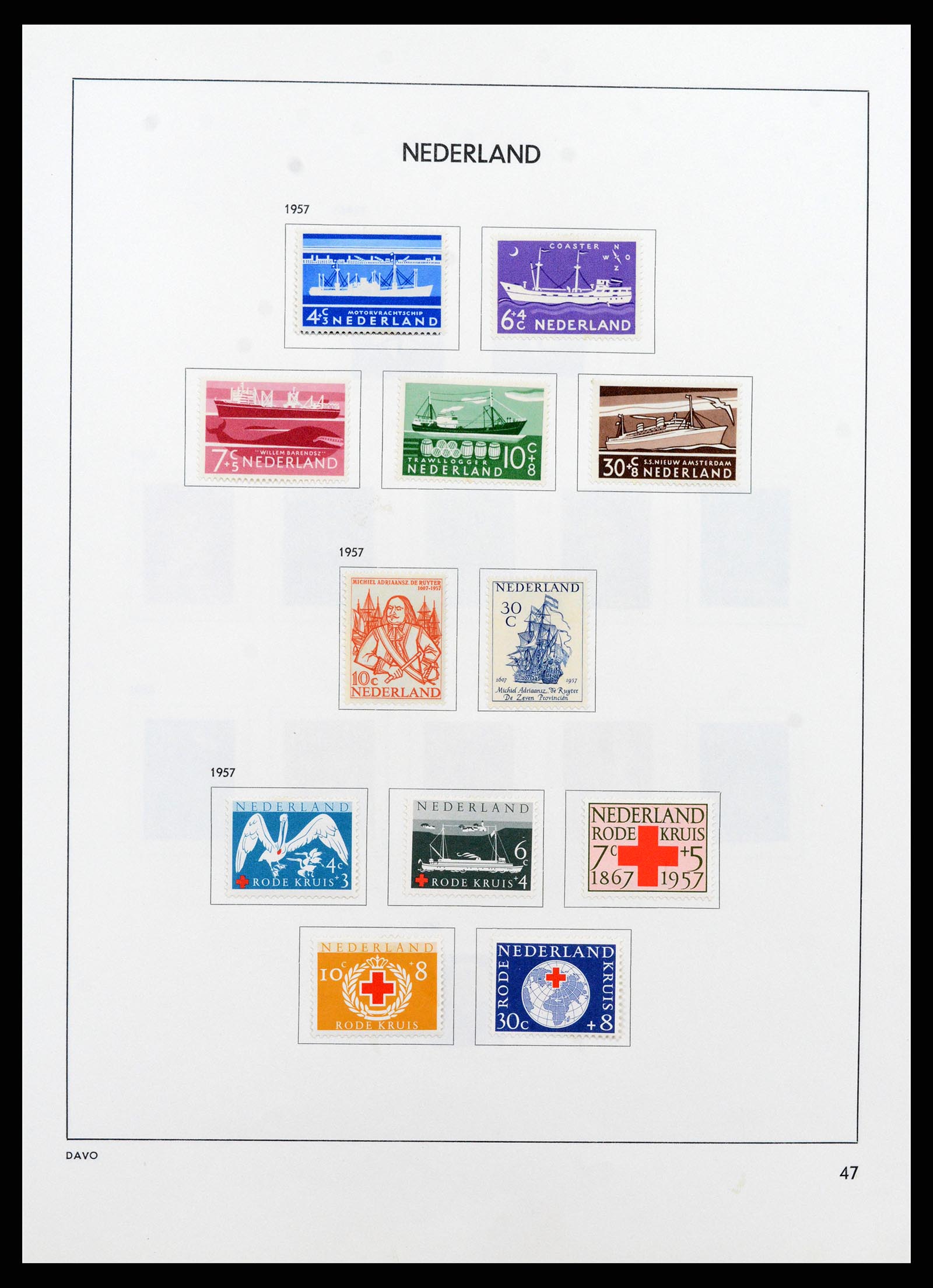 37713 046 - Postzegelverzameling 37713 Nederland 1864-1980.