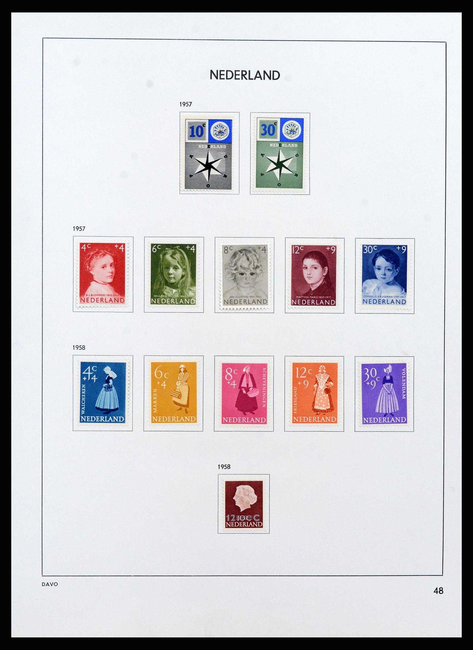 37713 047 - Postzegelverzameling 37713 Nederland 1864-1980.