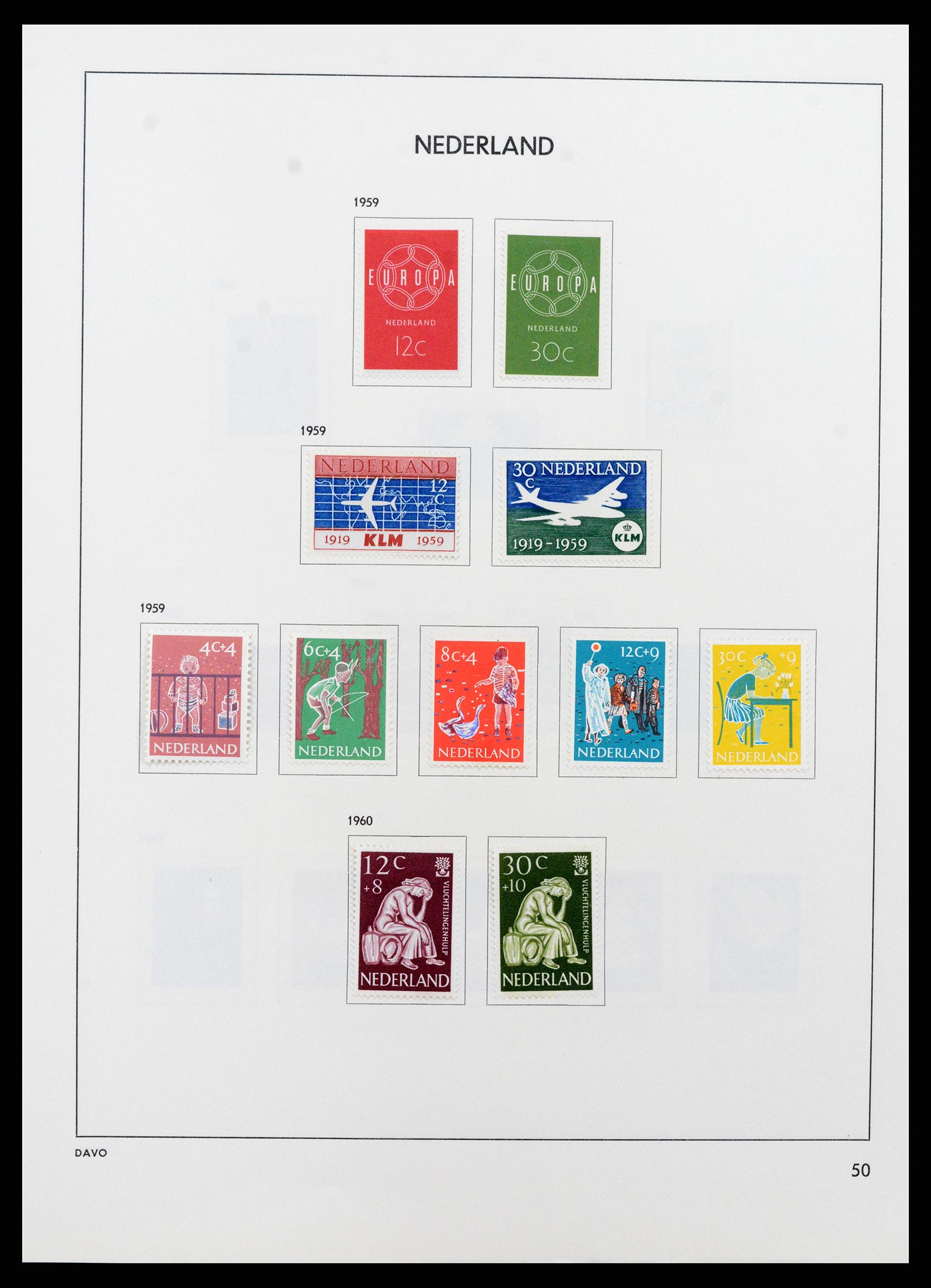 37713 049 - Postzegelverzameling 37713 Nederland 1864-1980.