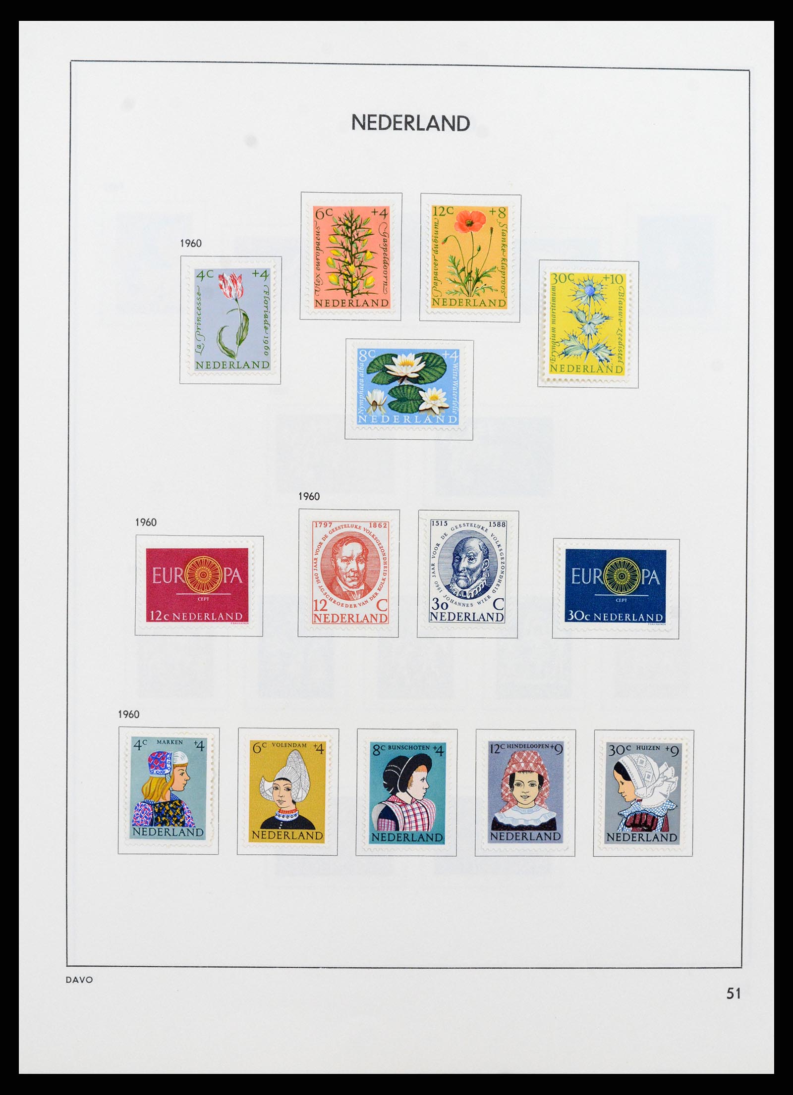 37713 050 - Postzegelverzameling 37713 Nederland 1864-1980.