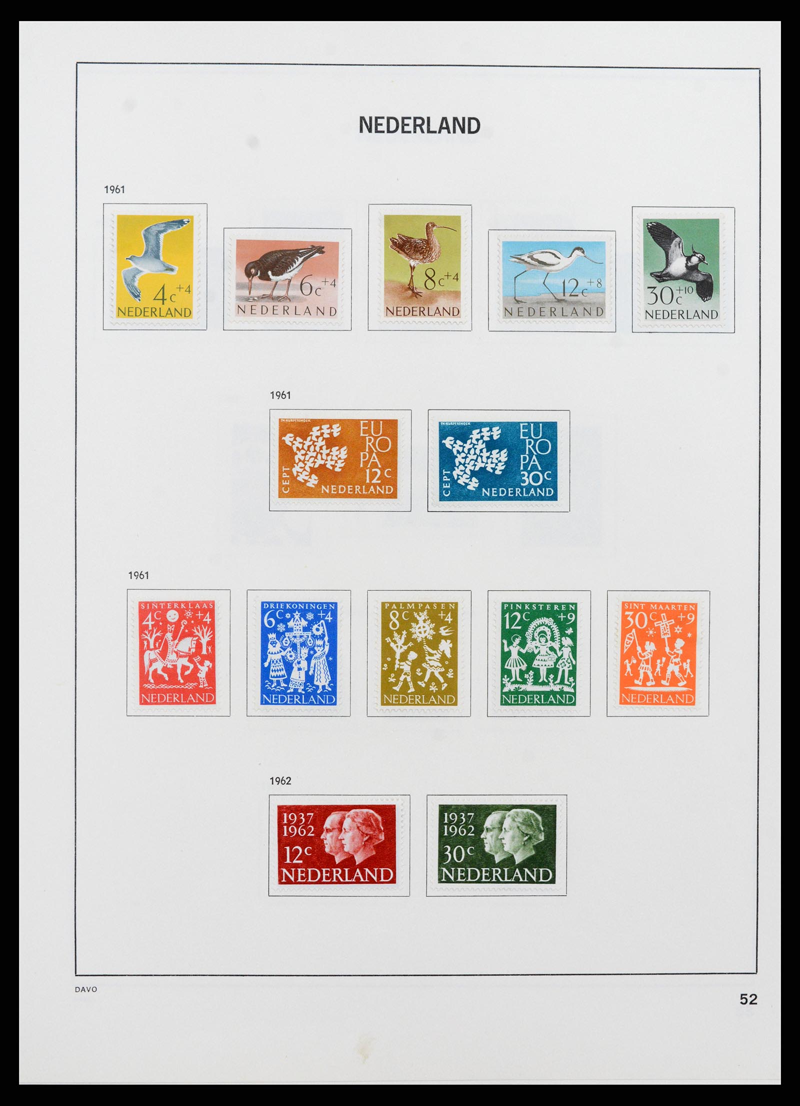 37713 051 - Postzegelverzameling 37713 Nederland 1864-1980.