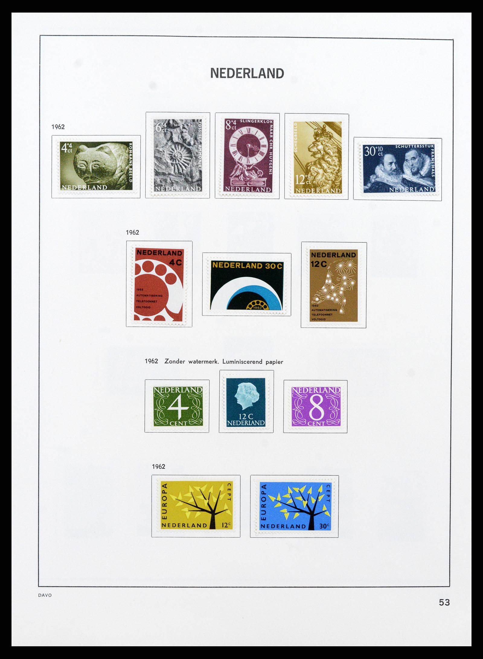 37713 052 - Postzegelverzameling 37713 Nederland 1864-1980.