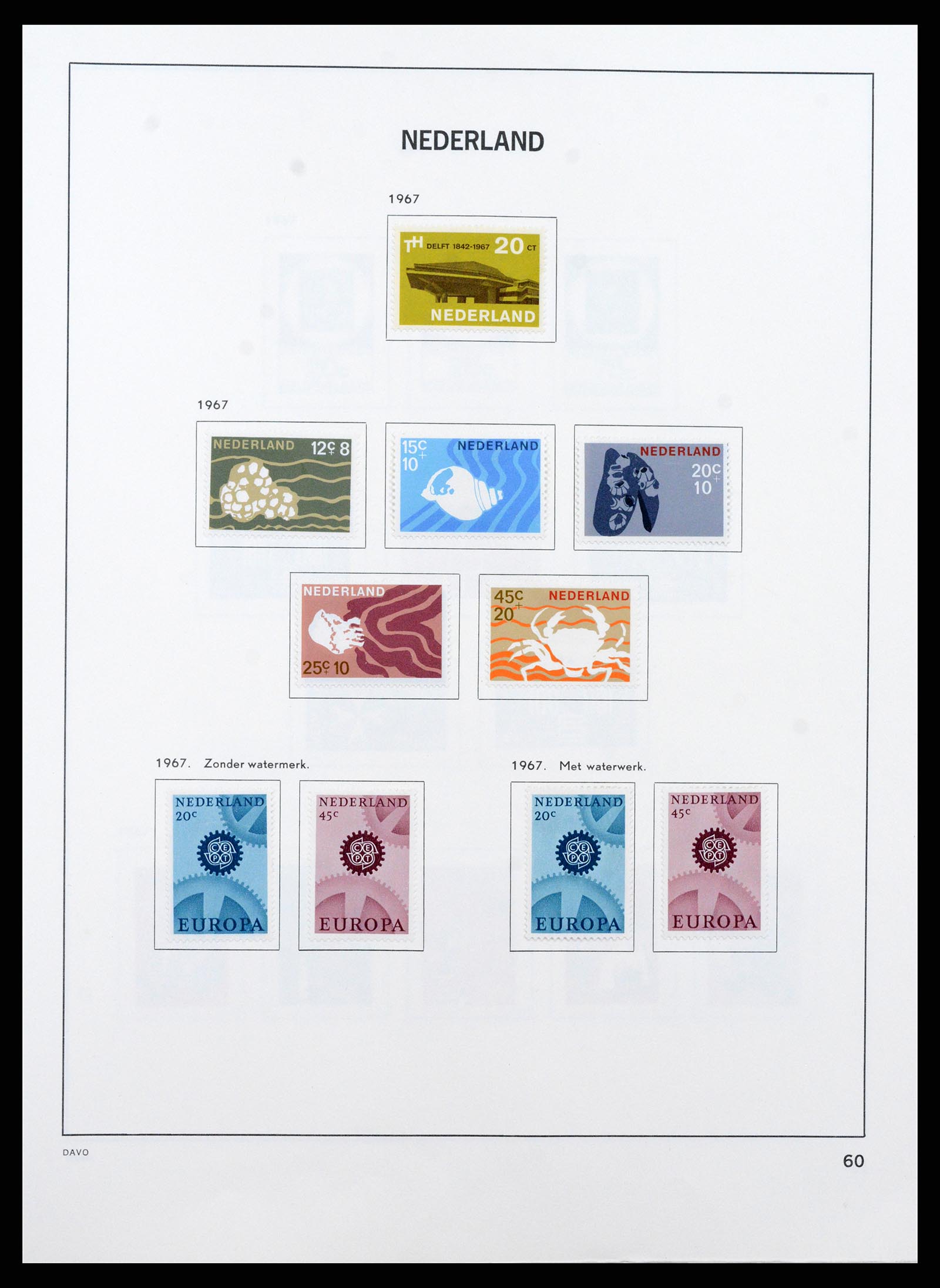 37713 059 - Postzegelverzameling 37713 Nederland 1864-1980.