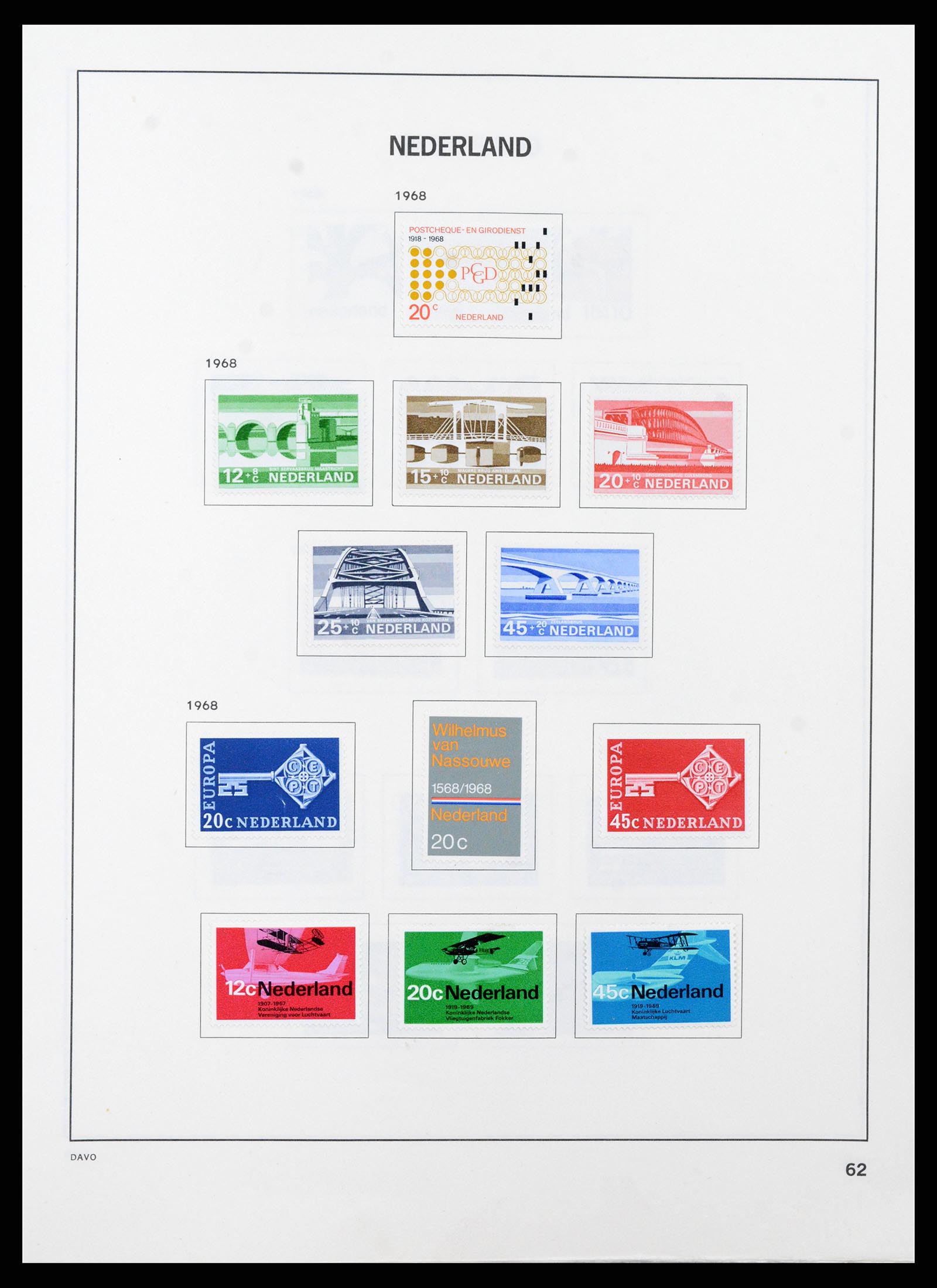 37713 061 - Postzegelverzameling 37713 Nederland 1864-1980.