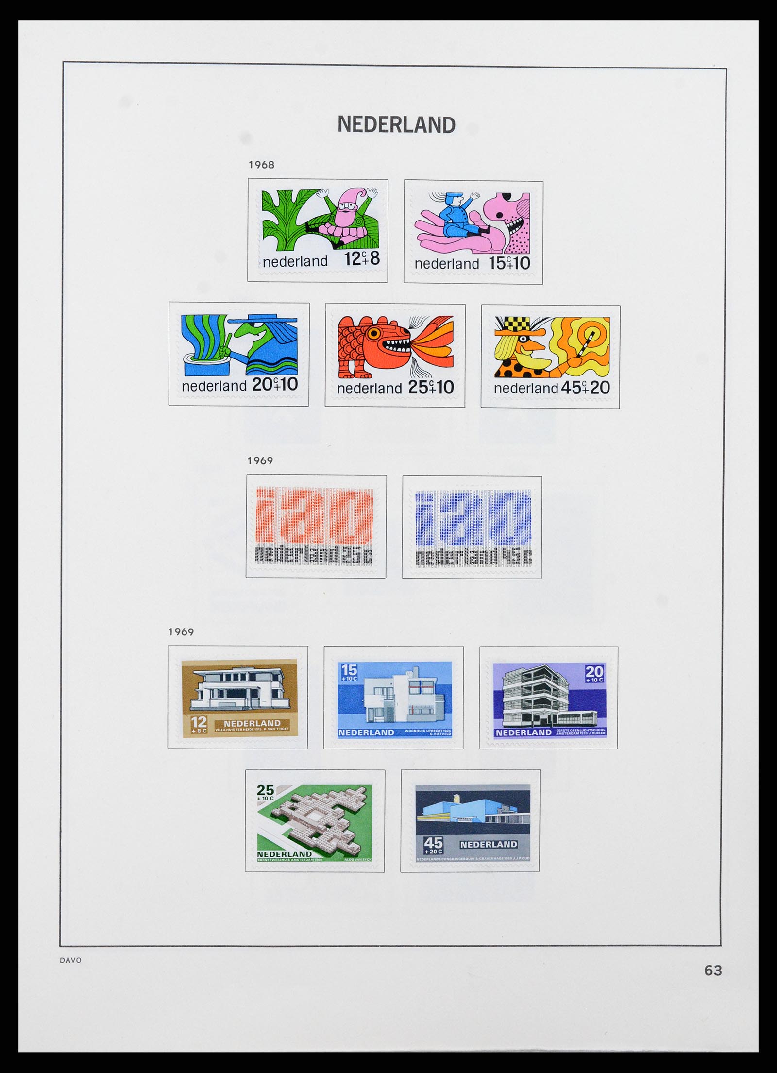 37713 062 - Postzegelverzameling 37713 Nederland 1864-1980.