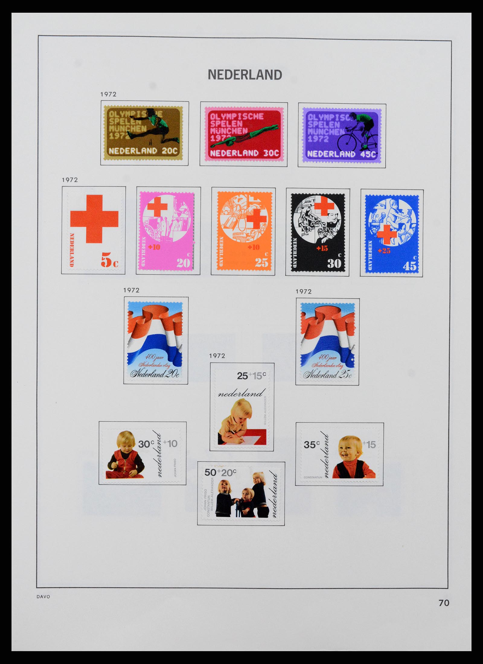 37713 070 - Postzegelverzameling 37713 Nederland 1864-1980.