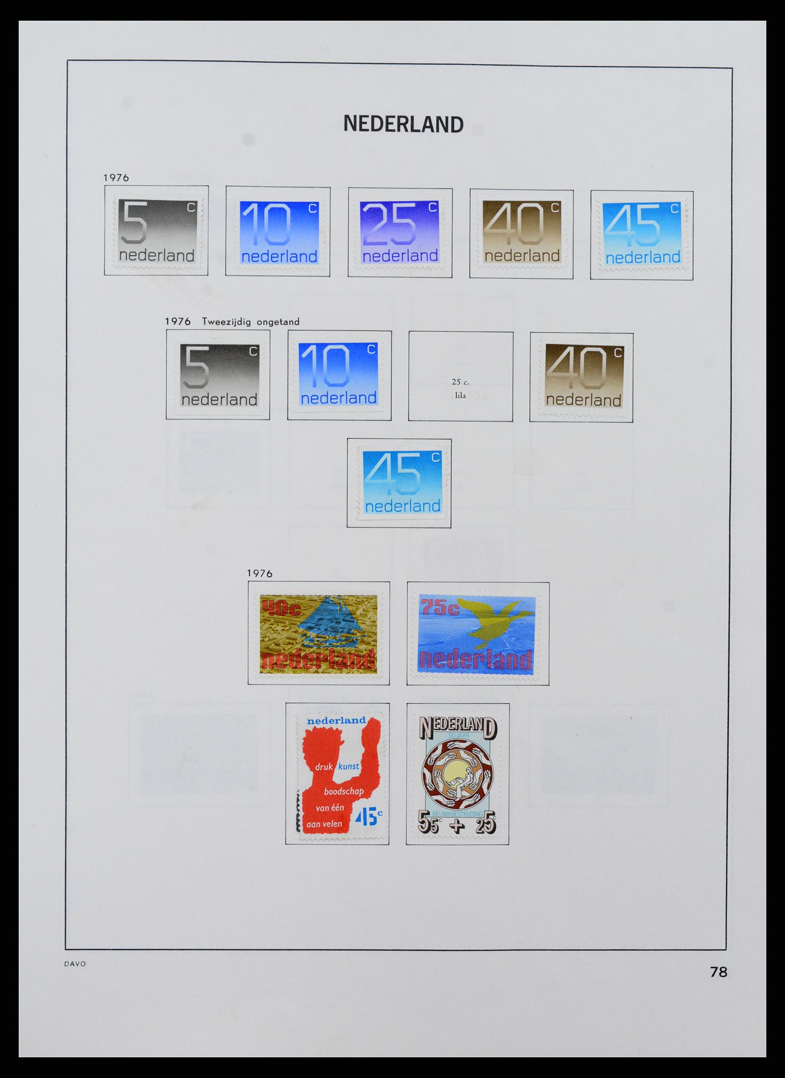 37713 078 - Postzegelverzameling 37713 Nederland 1864-1980.