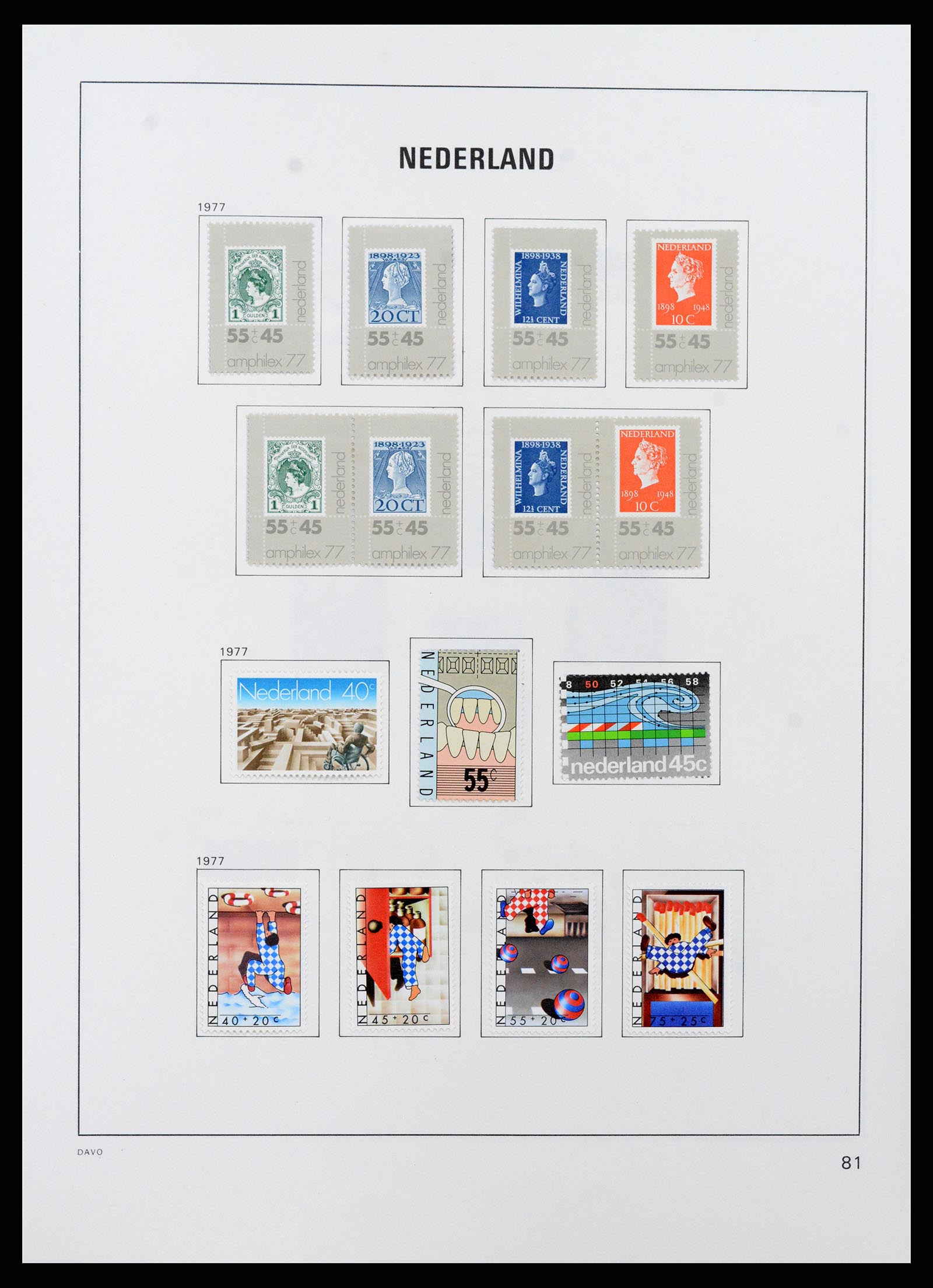 37713 083 - Postzegelverzameling 37713 Nederland 1864-1980.