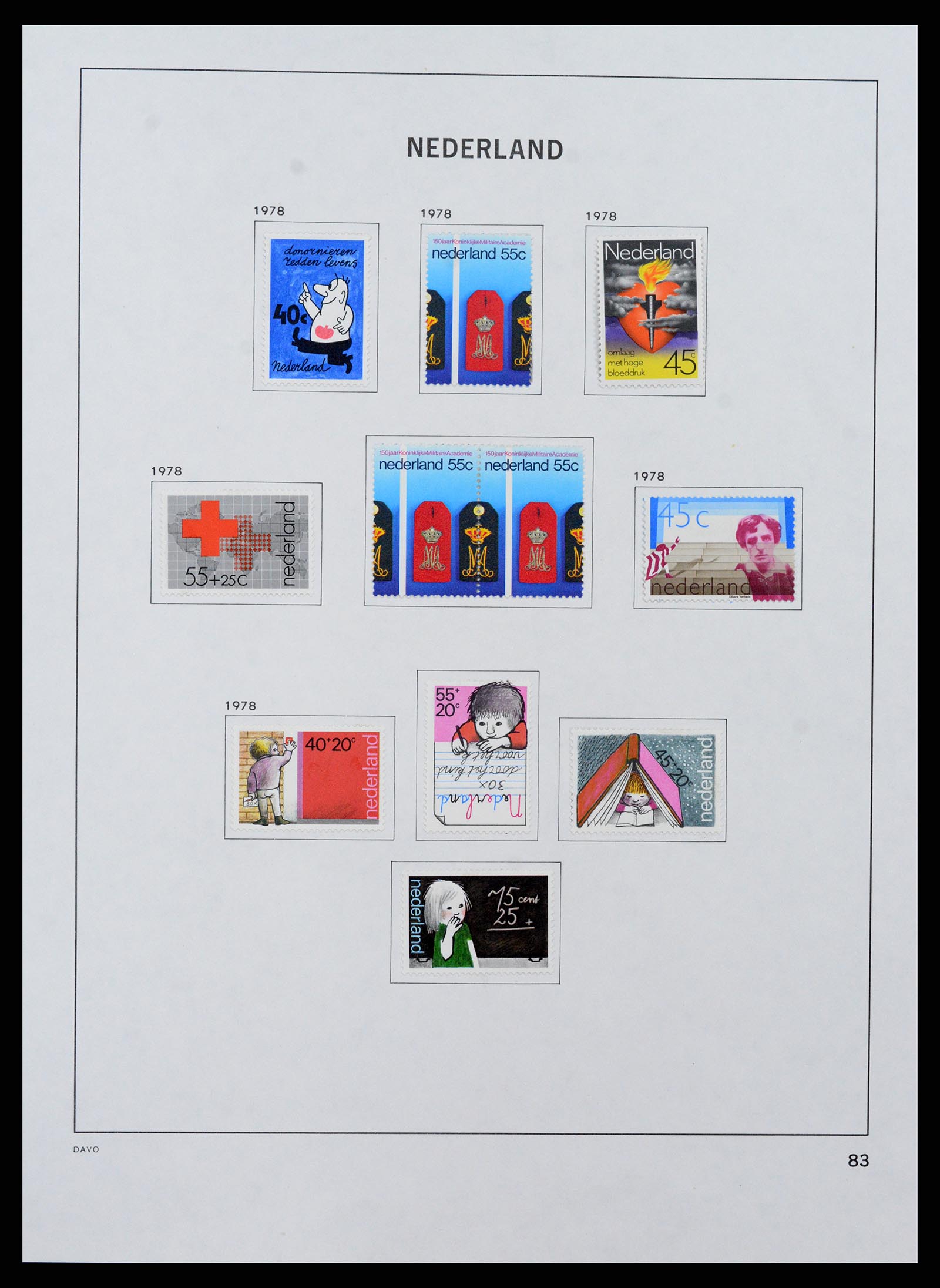 37713 085 - Postzegelverzameling 37713 Nederland 1864-1980.