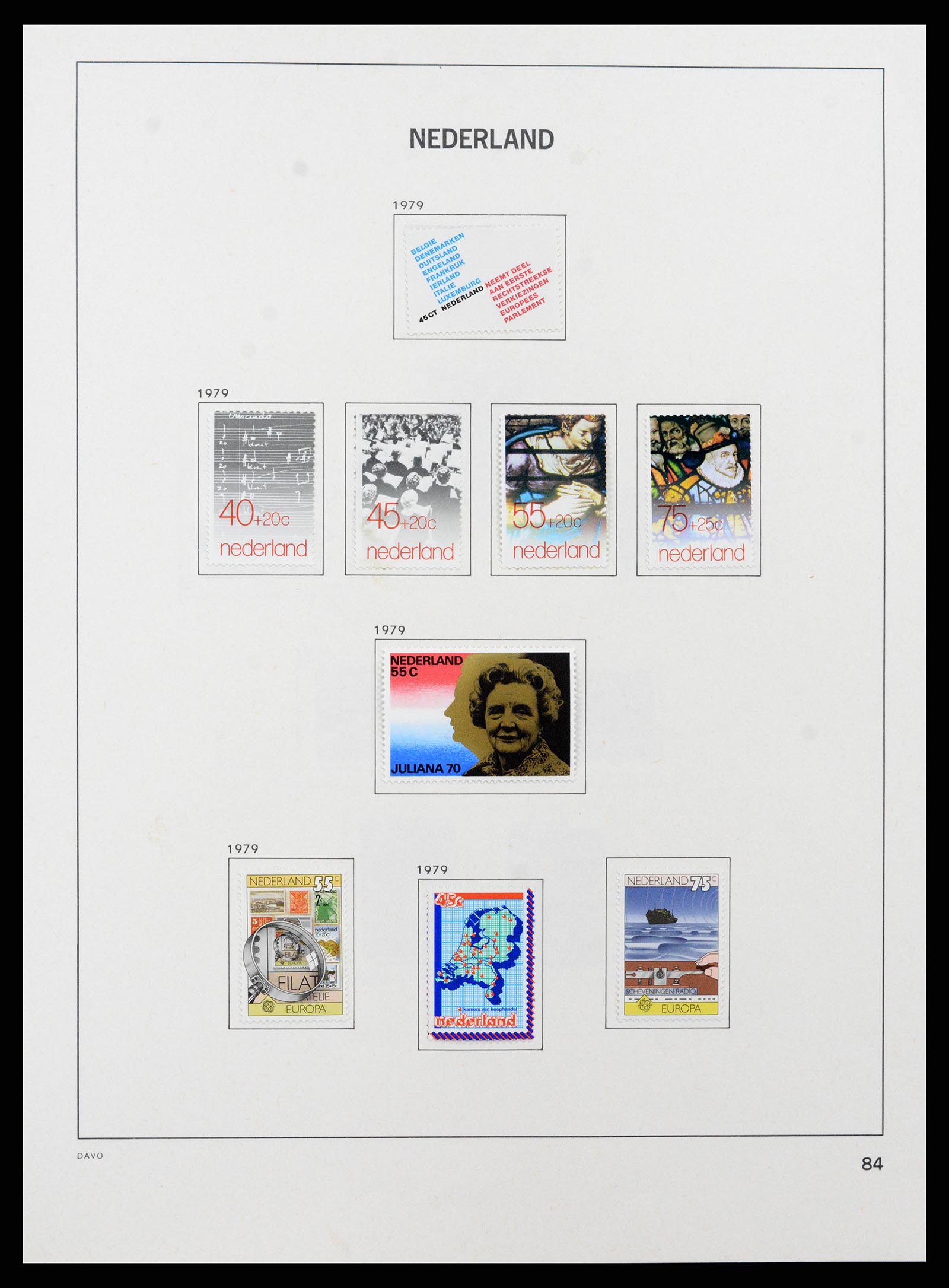 37713 086 - Postzegelverzameling 37713 Nederland 1864-1980.