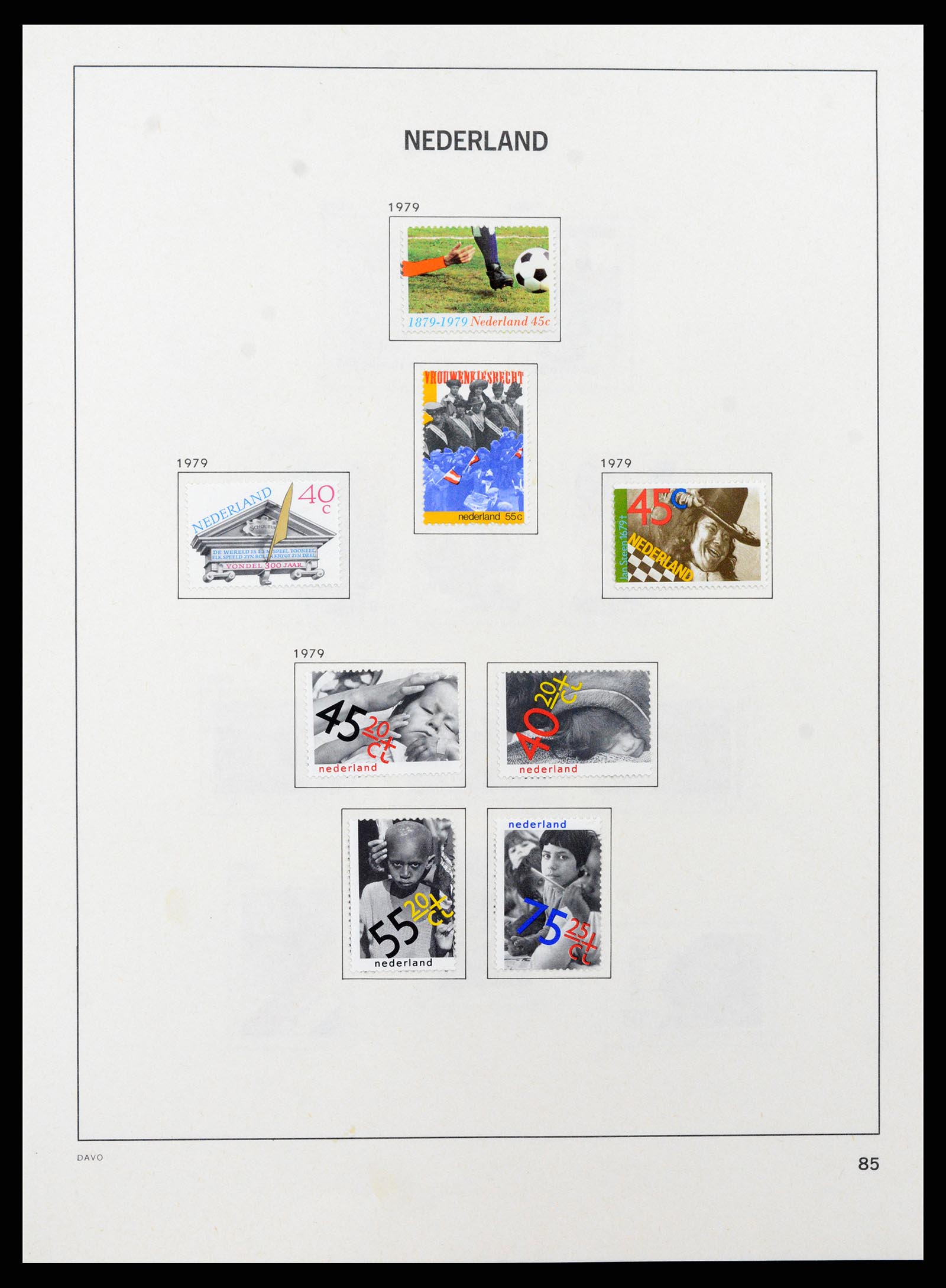37713 087 - Postzegelverzameling 37713 Nederland 1864-1980.
