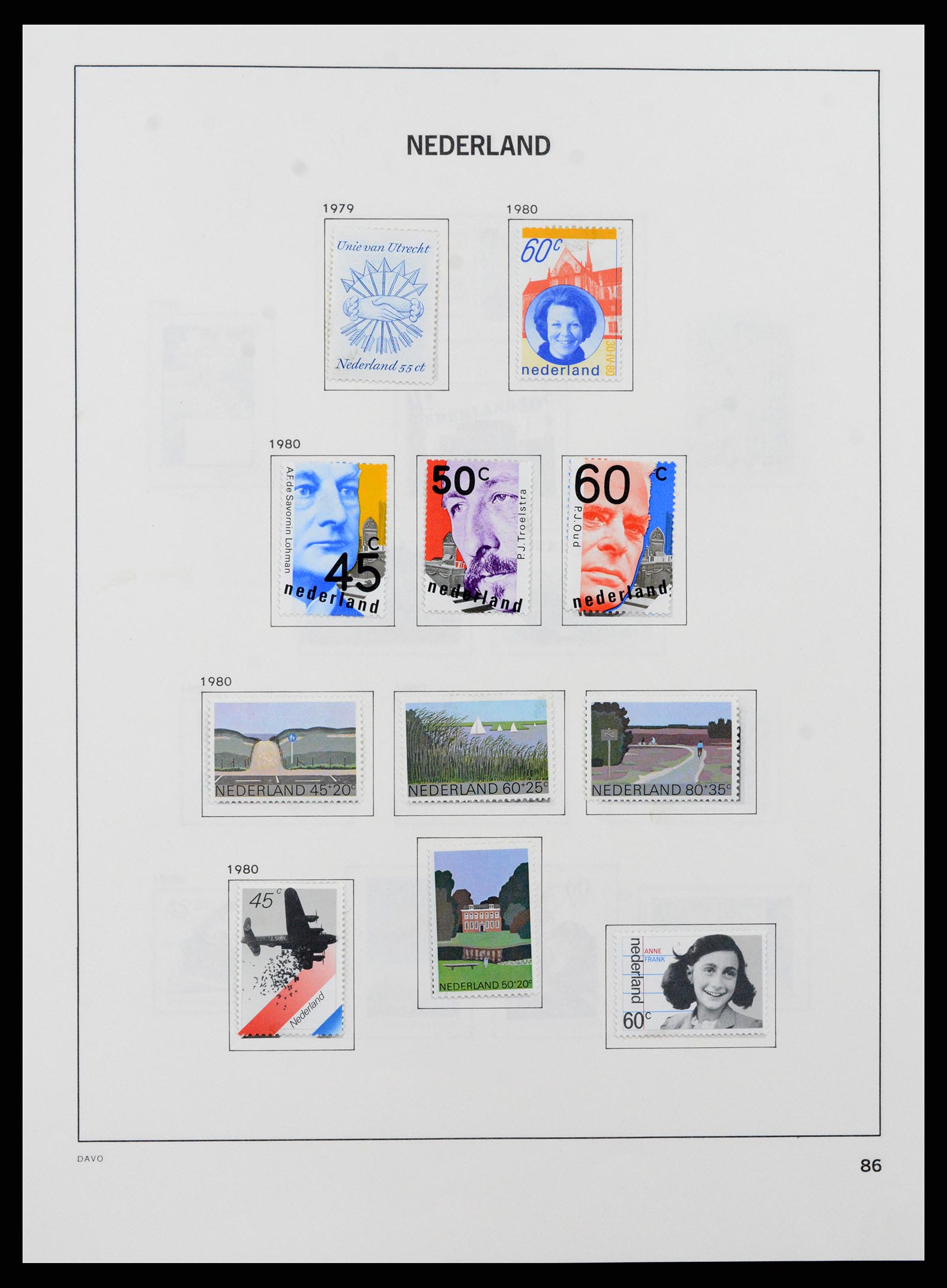 37713 088 - Postzegelverzameling 37713 Nederland 1864-1980.