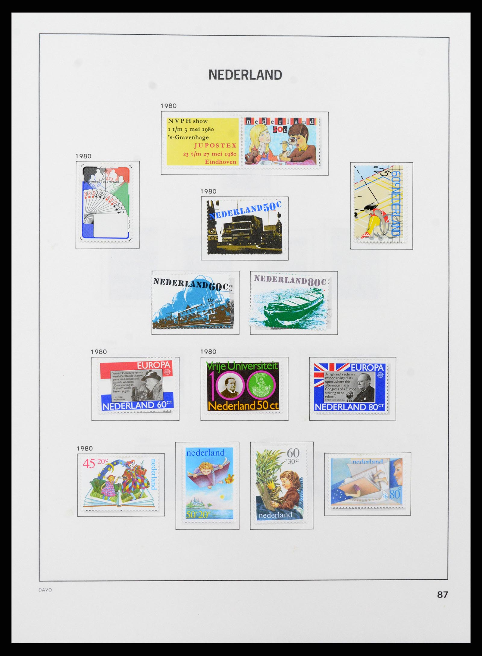 37713 089 - Postzegelverzameling 37713 Nederland 1864-1980.