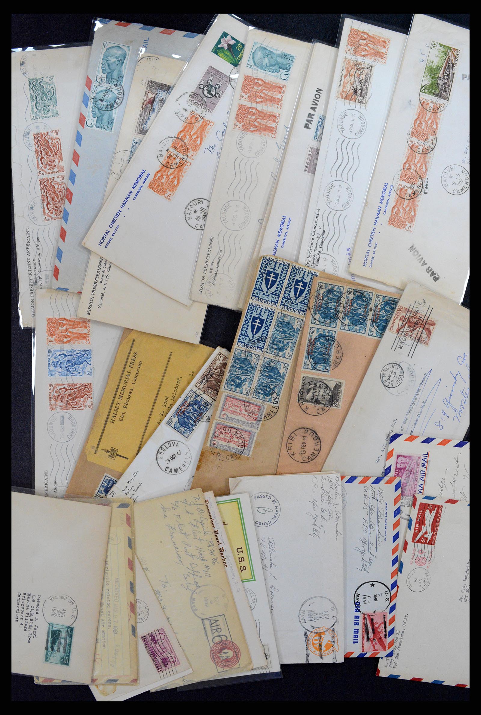 37718 001 - Postzegelverzameling 37718 USA brieven 1914-1970.
