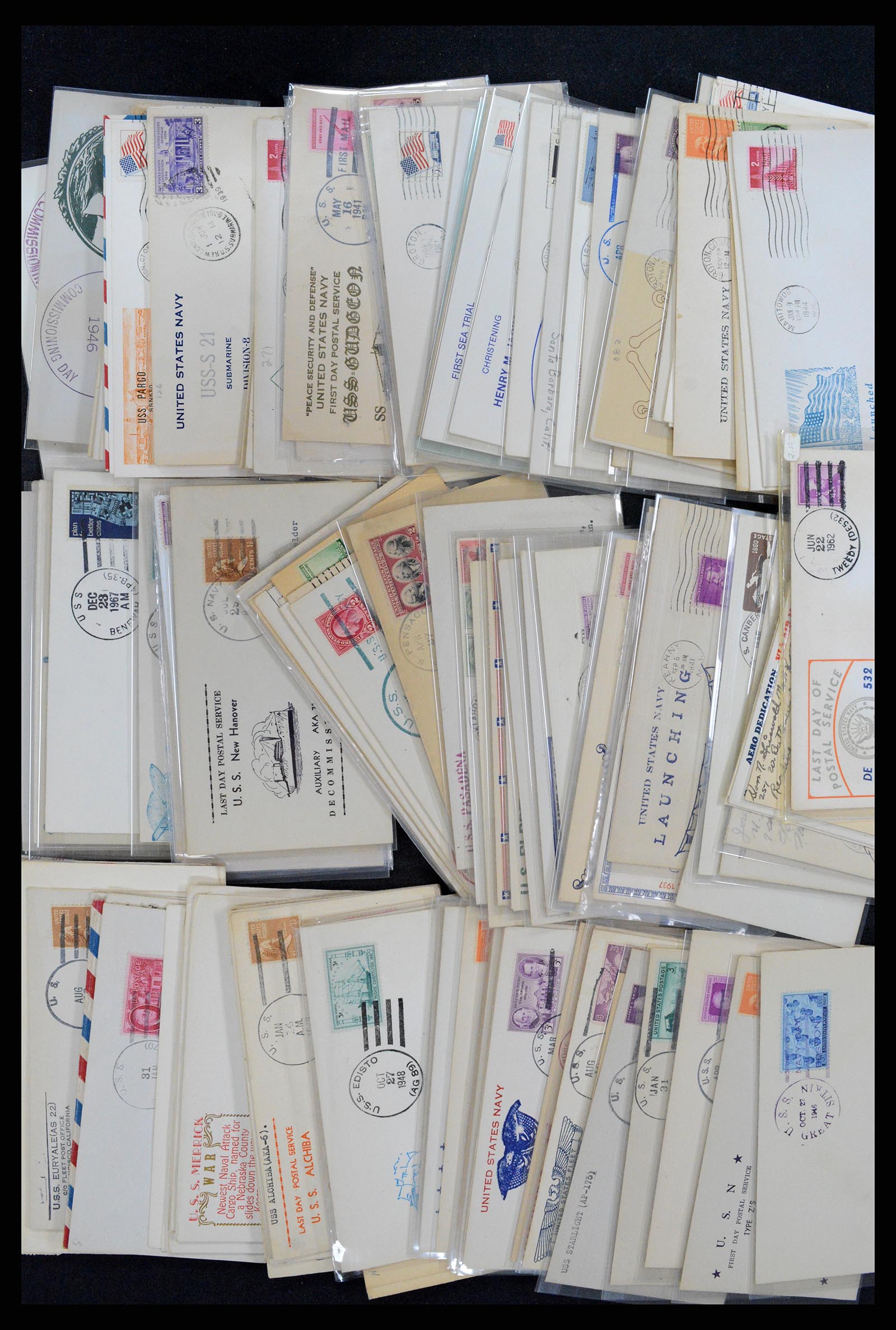 37718 009 - Postzegelverzameling 37718 USA brieven 1914-1970.