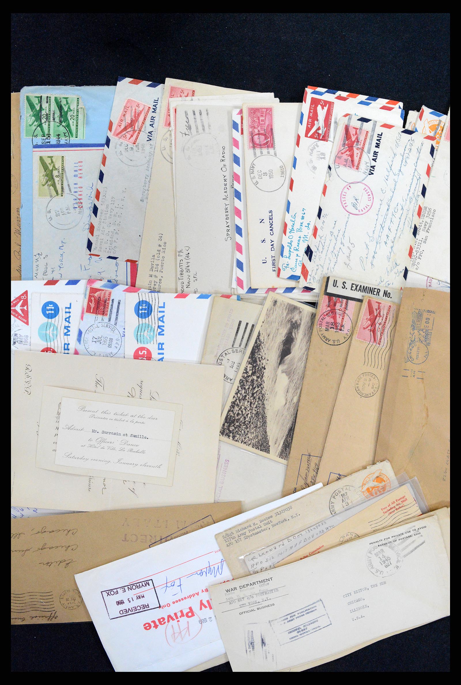 37718 011 - Postzegelverzameling 37718 USA brieven 1914-1970.