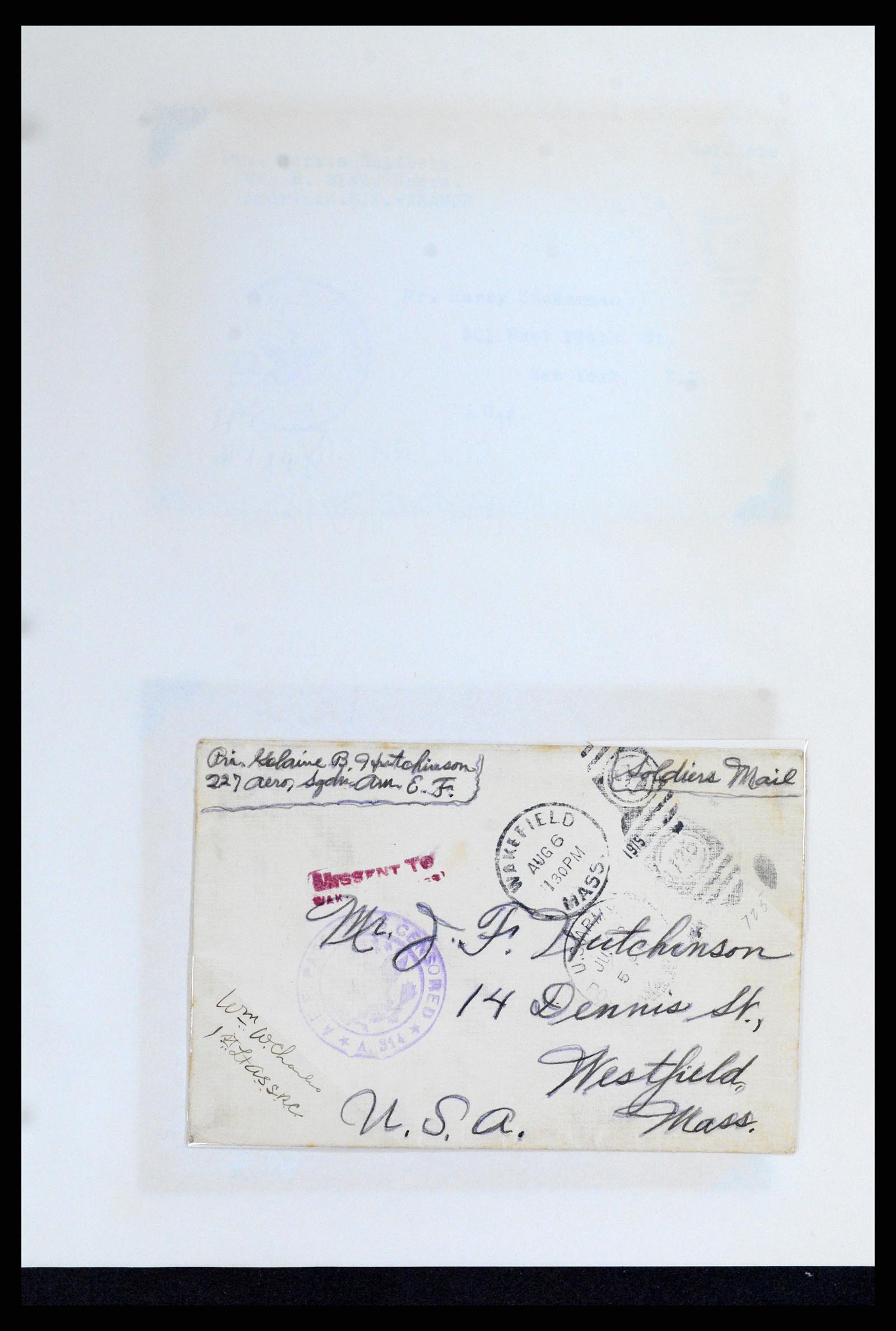 37718 084 - Stamp collection 37718 USA military covers 1914-1970.