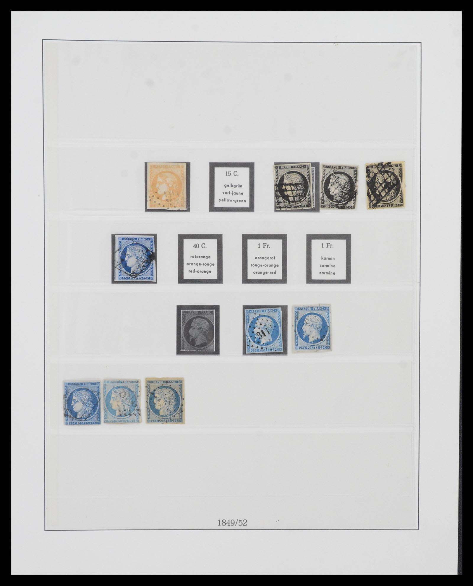 37719 001 - Postzegelverzameling 37719 Frankrijk 1849-2009.