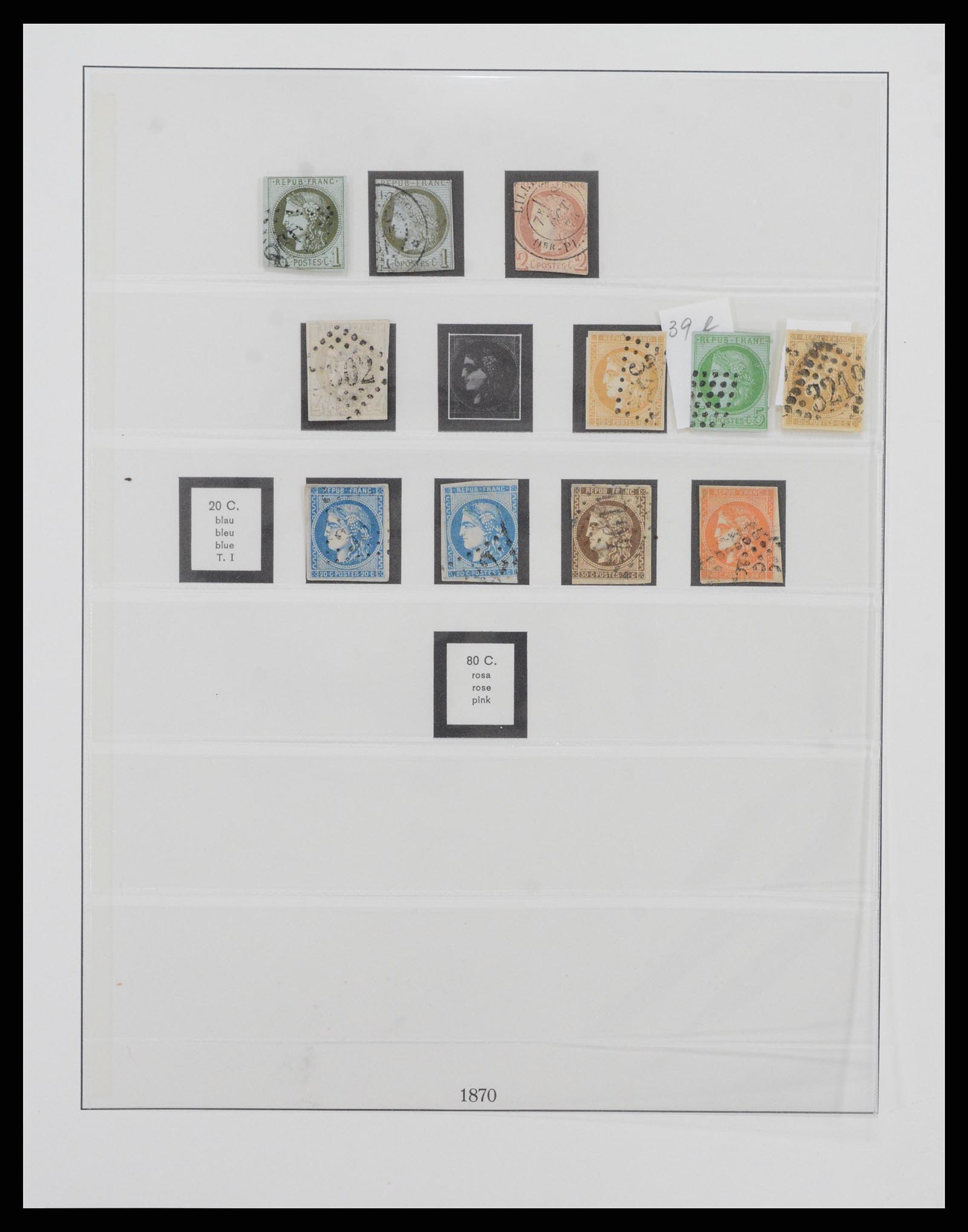 37719 005 - Postzegelverzameling 37719 Frankrijk 1849-2009.