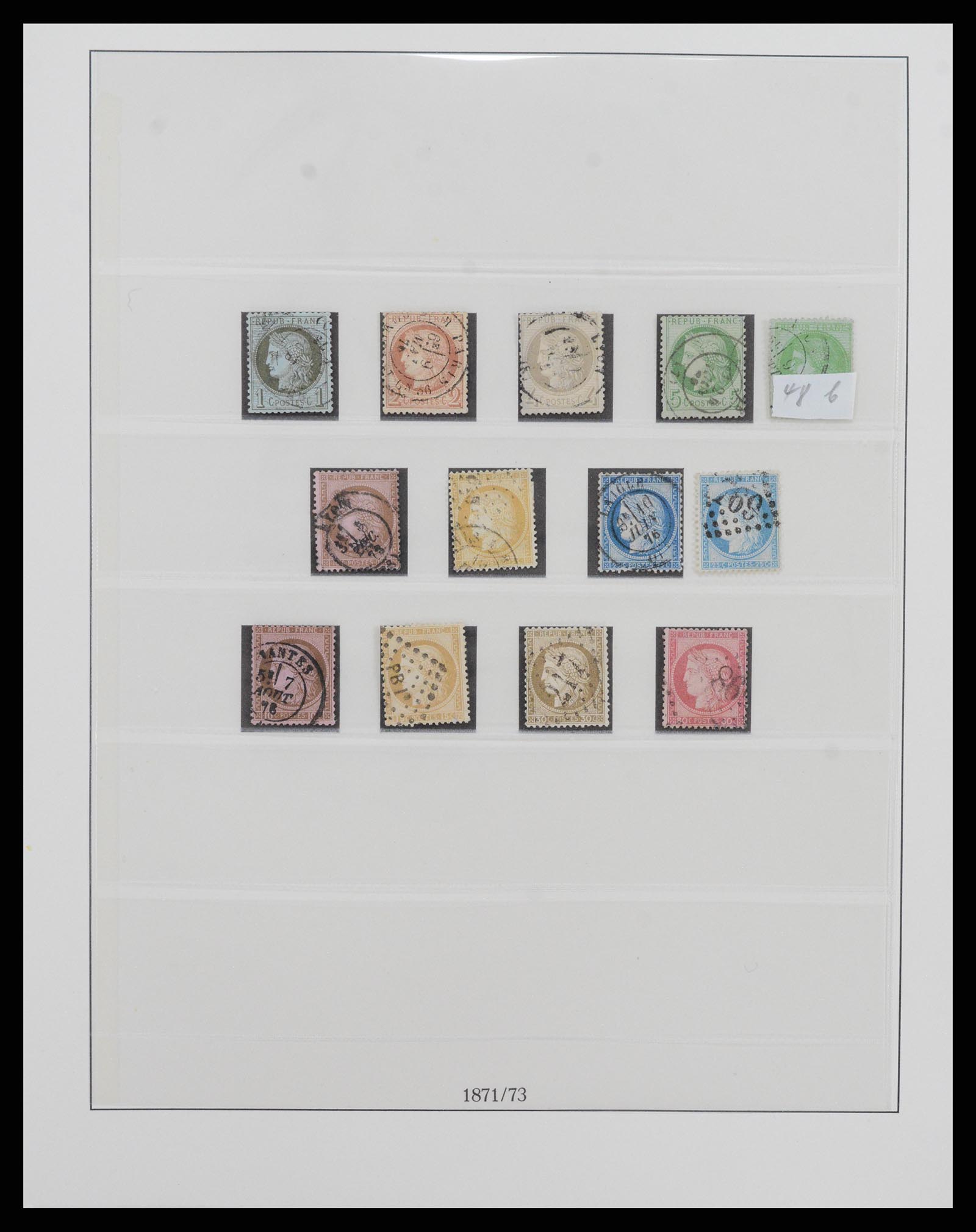 37719 006 - Postzegelverzameling 37719 Frankrijk 1849-2009.