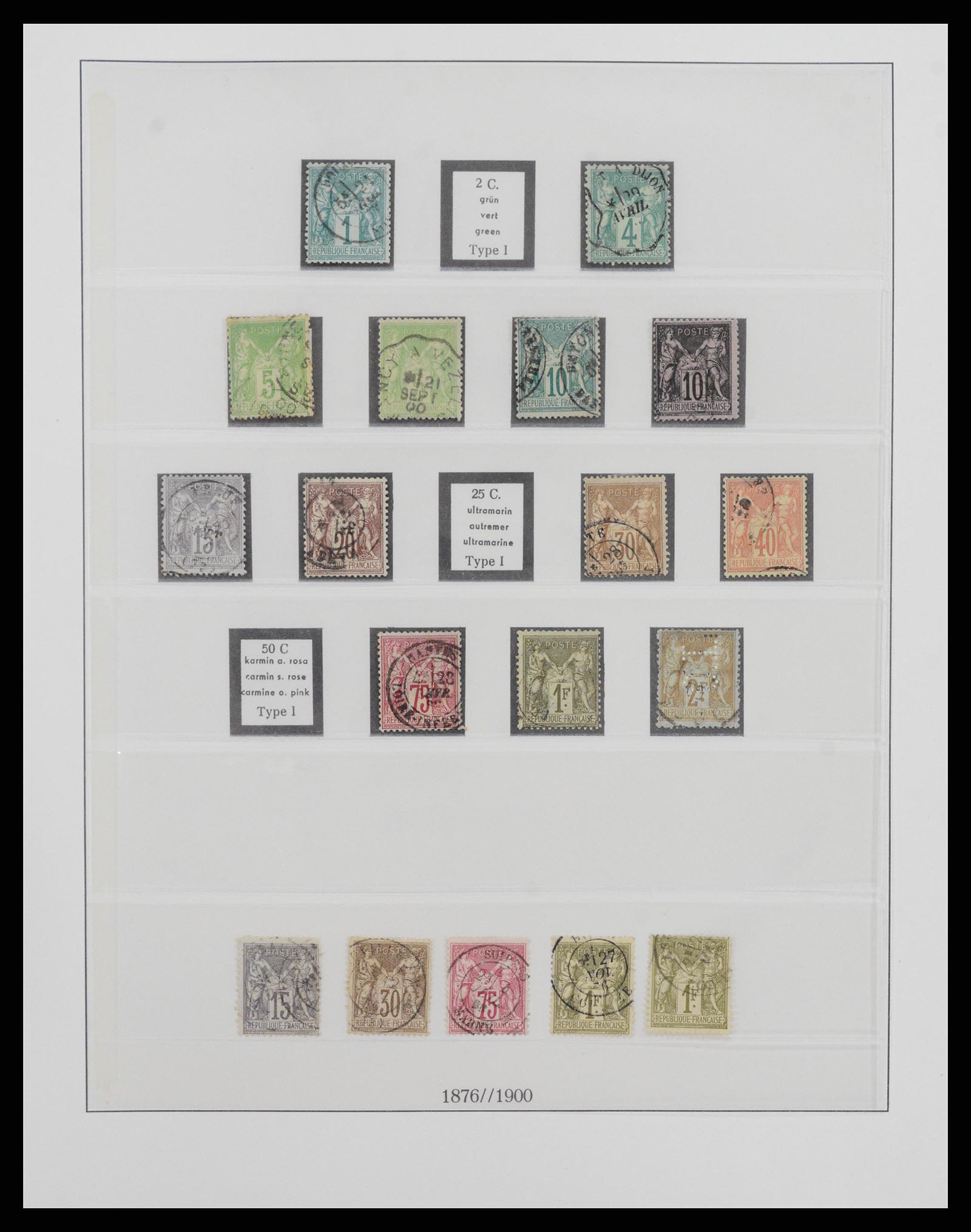 37719 008 - Postzegelverzameling 37719 Frankrijk 1849-2009.