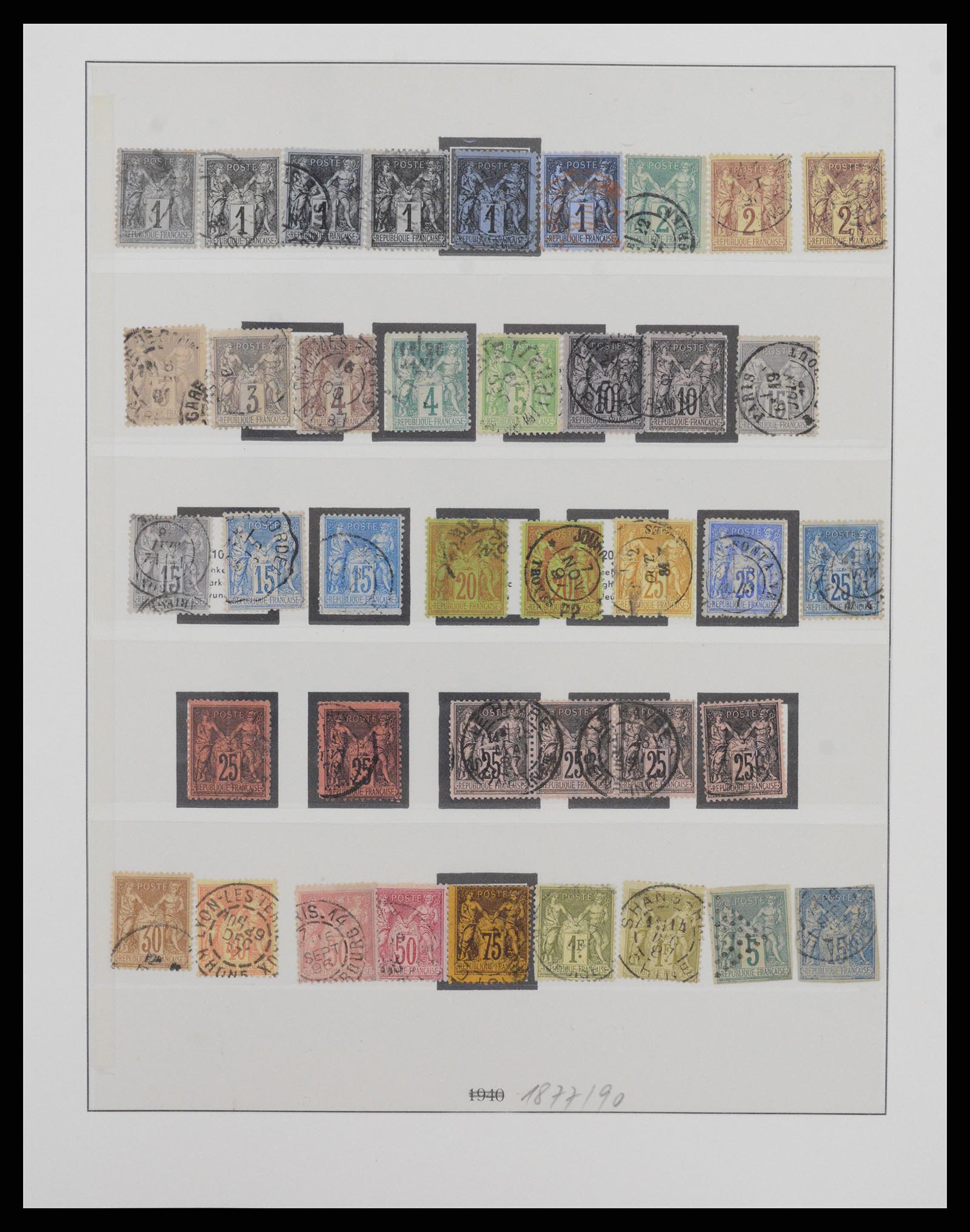 37719 010 - Postzegelverzameling 37719 Frankrijk 1849-2009.