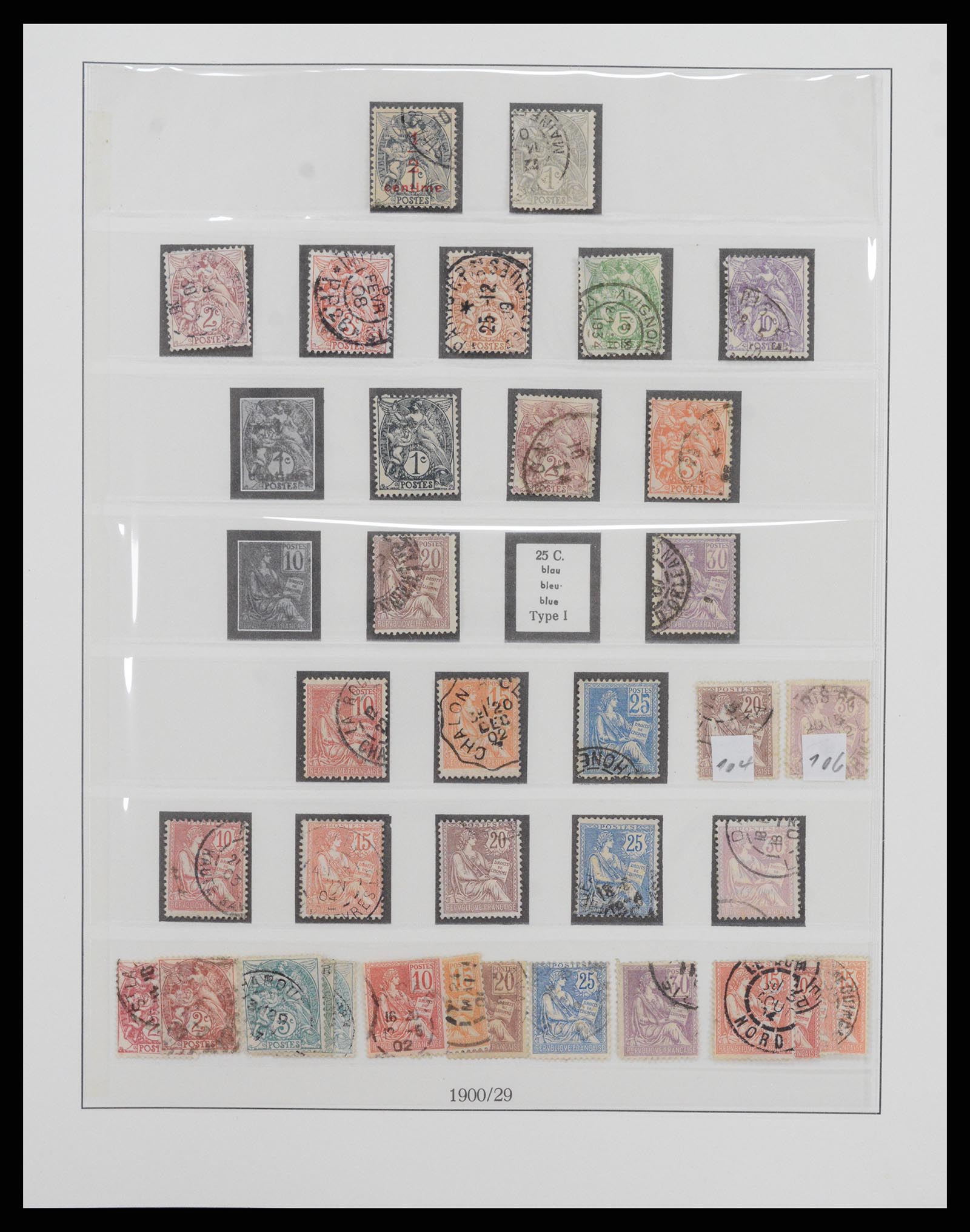 37719 011 - Stamp collection 37719 France 1849-2009.