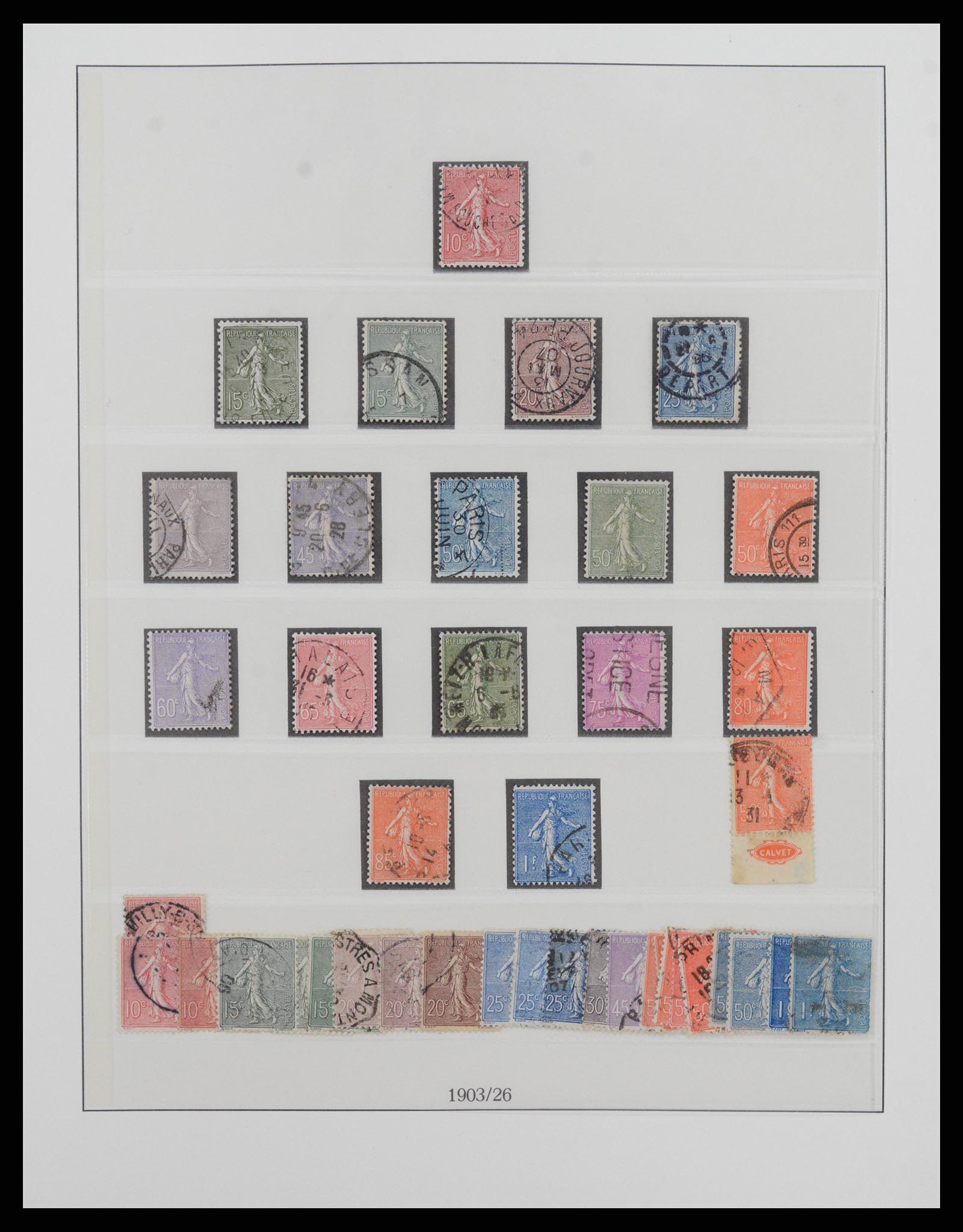 37719 013 - Postzegelverzameling 37719 Frankrijk 1849-2009.